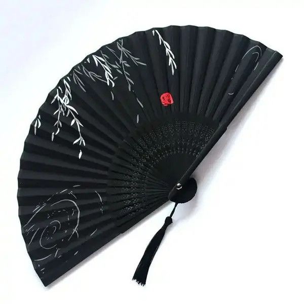 VIBE Japanese silk folding fan Size ONE SIZE - 2 Thumbnail