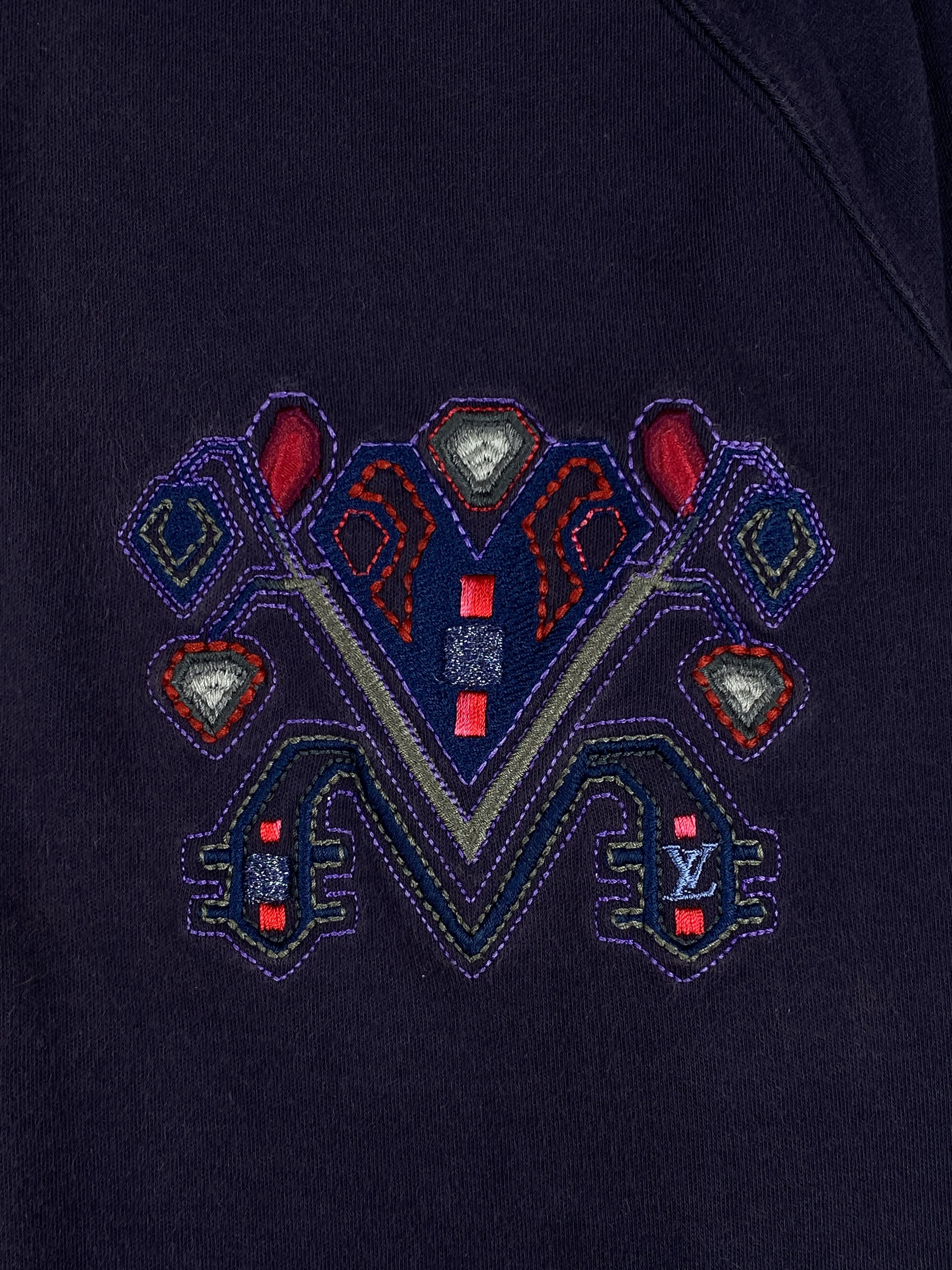 Louis Vuitton Embroidered Logo Mock Neck Track Jacket Size L / US 10 / IT 46 - 9 Thumbnail