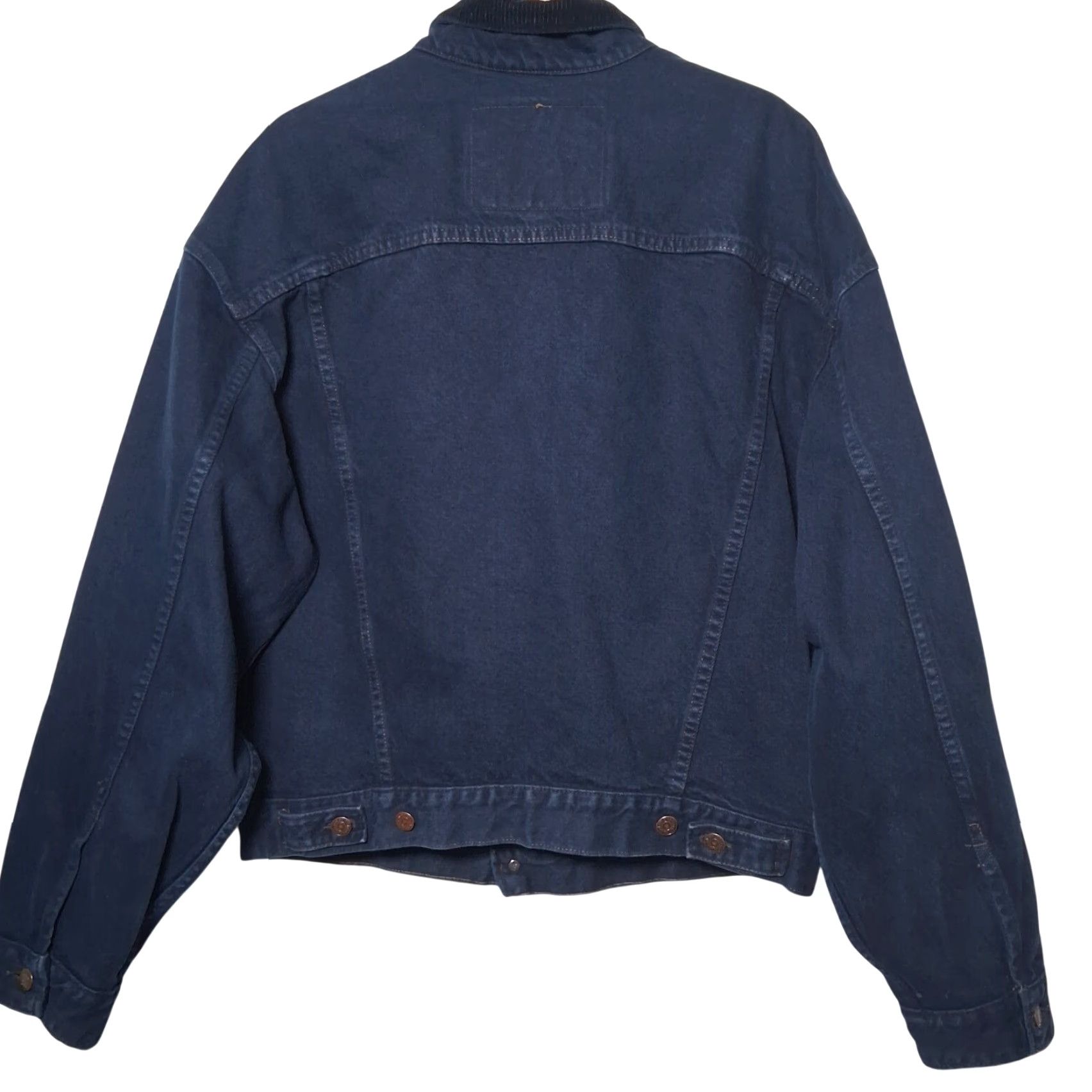 Levi's VINTAGE Levi's Levi Strauss Denim Jean Jacket L Blue Corduroy Trucker 70599 0730 Size US 33 - 5 Thumbnail