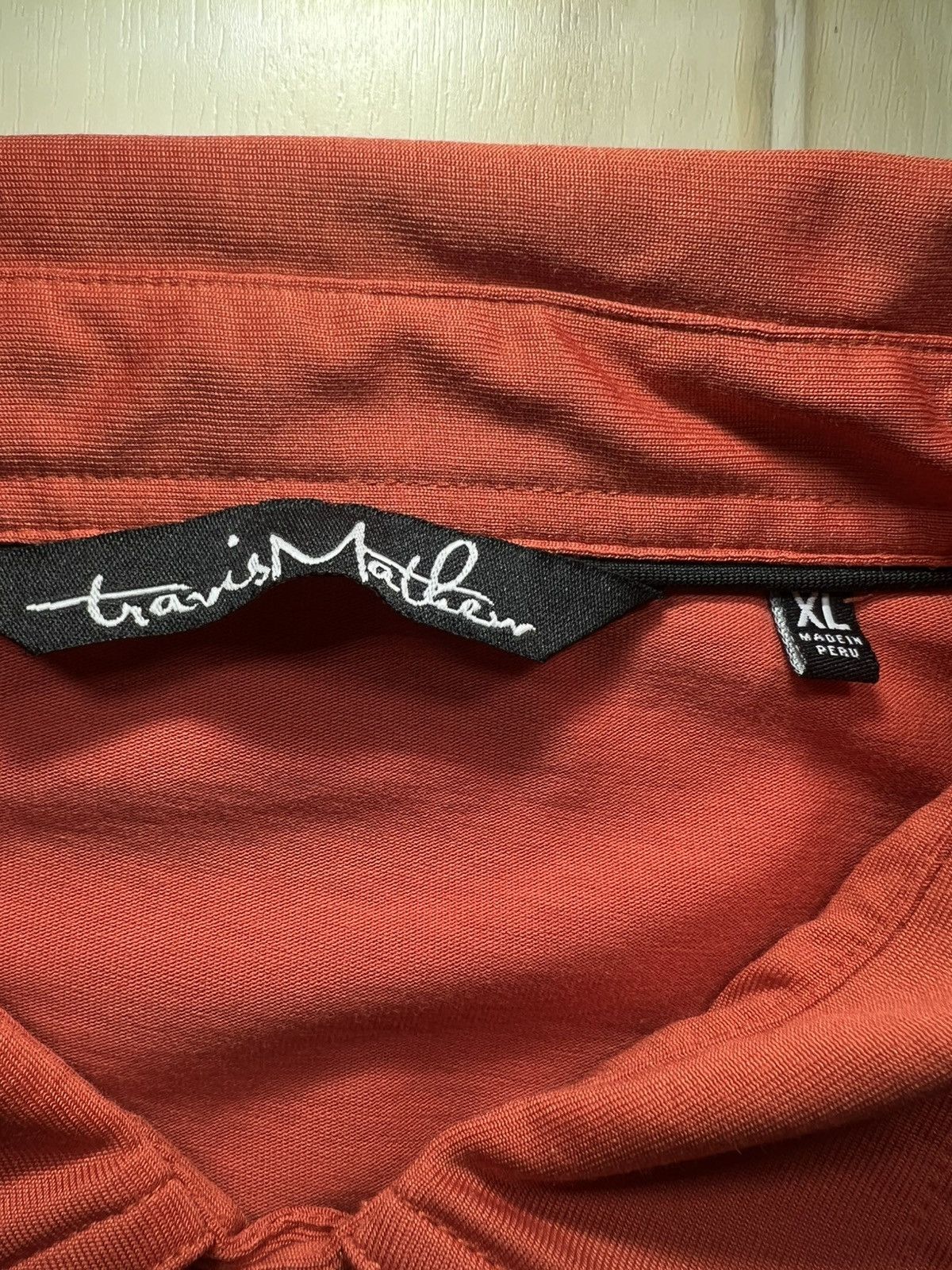 TravisMathew Travis Mathew Men's Orange Golf Polo Shirt S/S Size XL Size US XL / EU 56 / 4 - 4 Thumbnail