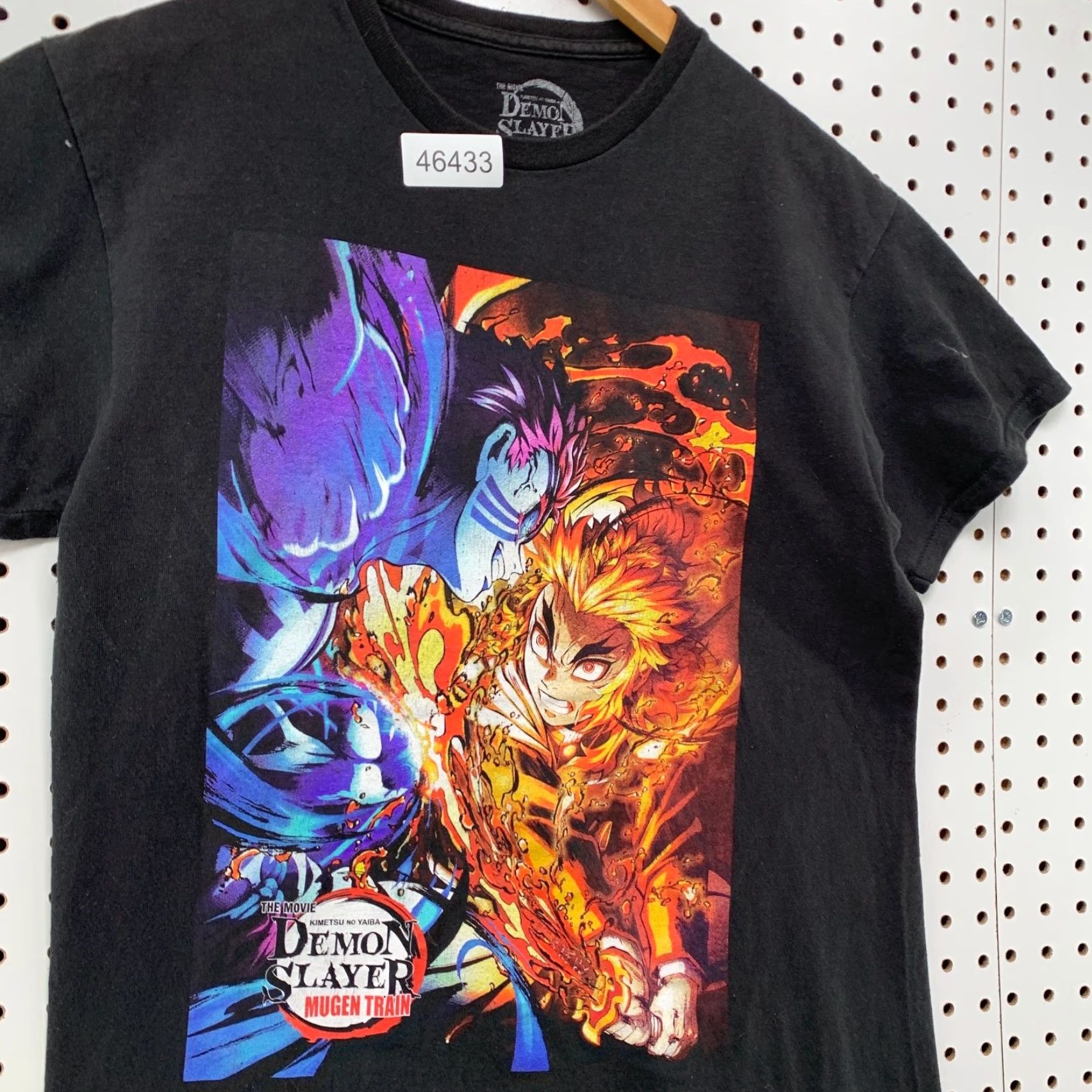Vintage Demon Slayer Mugen Train Shirt Men M Black Anime Kimetsu no Yaiba The Movie Shirt Size US M / EU 48-50 / 2 - 5 Thumbnail