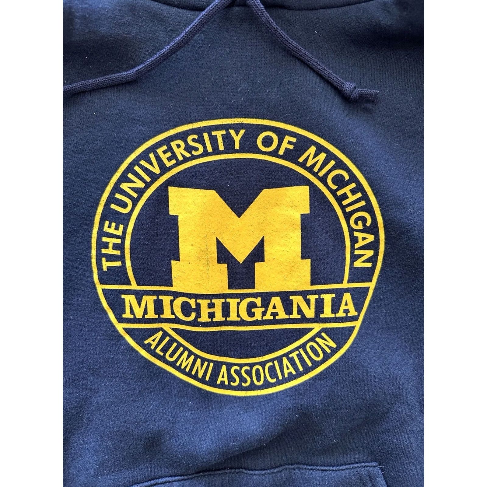 Russell Athletic VINTAGE 90s Russell Athletic Pullover Hoodie Sweatshirt Mens S Blue Graphic Print Hooded Choir? No, keep simple. Size US S / EU 44-46 / 1 - 2 Thumbnail