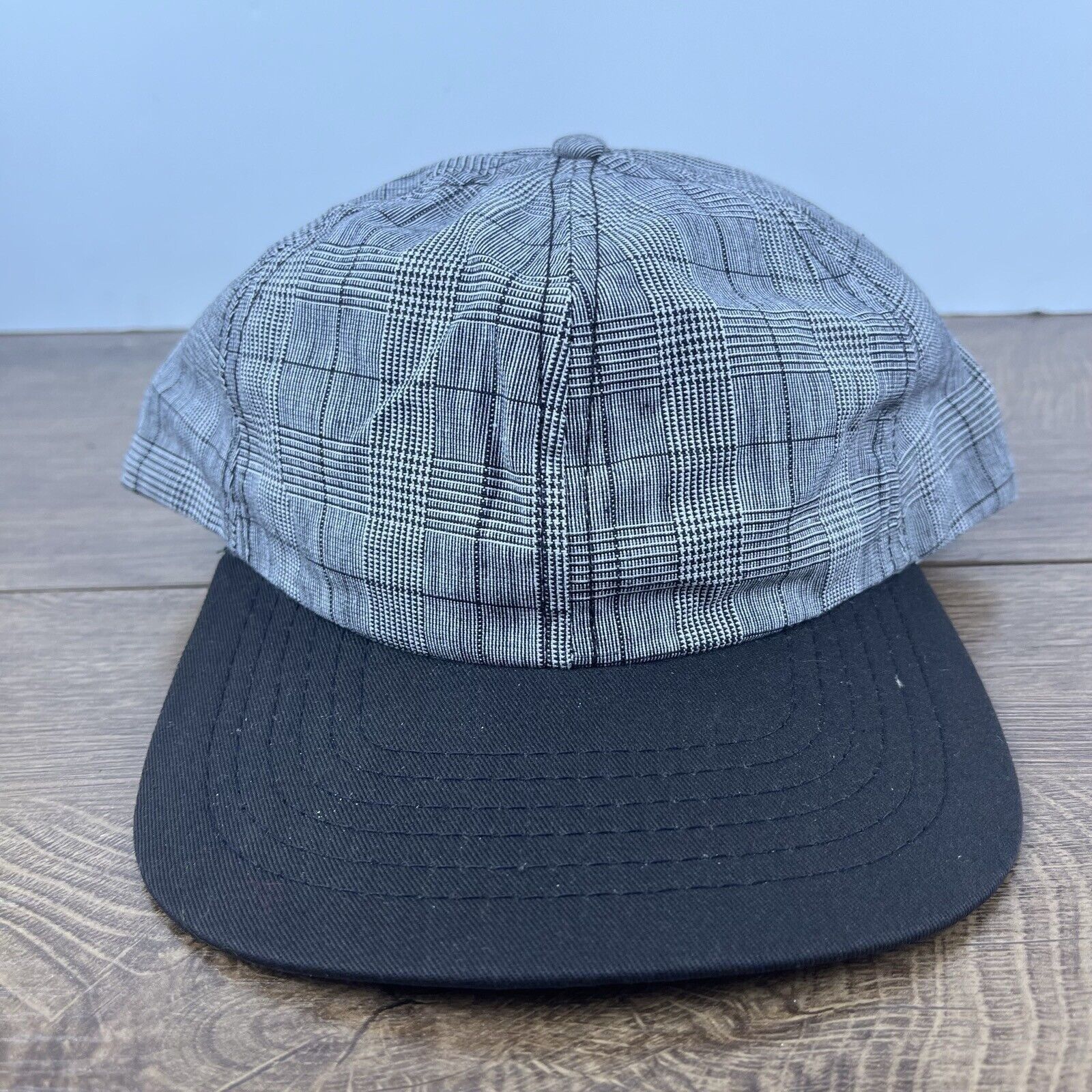 Other Plaid Gray Hat Gray Cap Adjustable Gray Adult Size Hat Size ONE SIZE - 1 Thumbnail