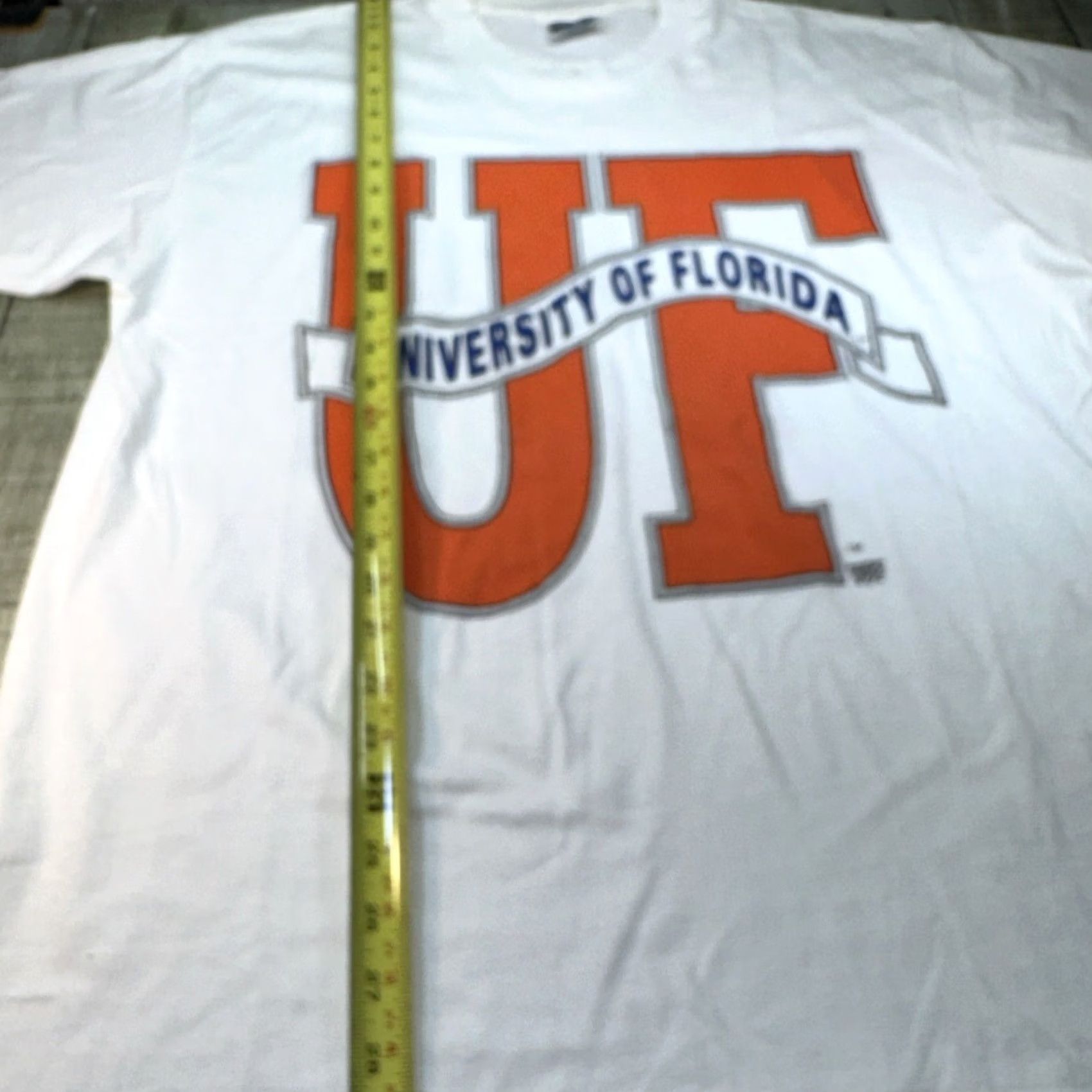 Hanes VINTAGE Hanes 50-50 T-Shirt Univ Of Florida White XL Mens Single Stitch Size US XL / EU 56 / 4 - 7 Thumbnail