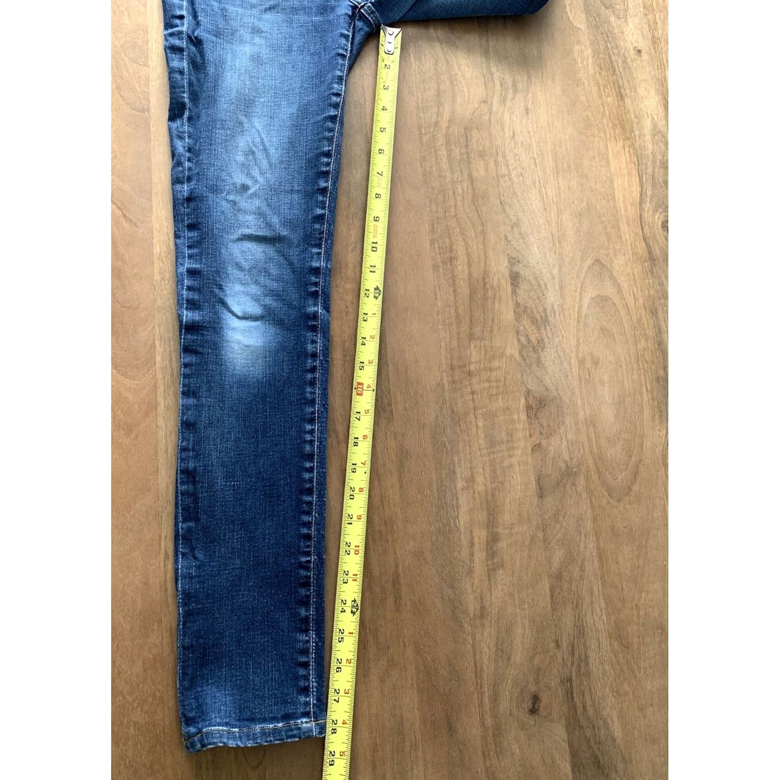Denime AG Adriano Goldschmied Jeans Slim 26 Regular Womens Denim Blue 5-Pocket USA Legging Super Skinny Style USA Size 26" / US 2 / IT 38 - 7 Thumbnail