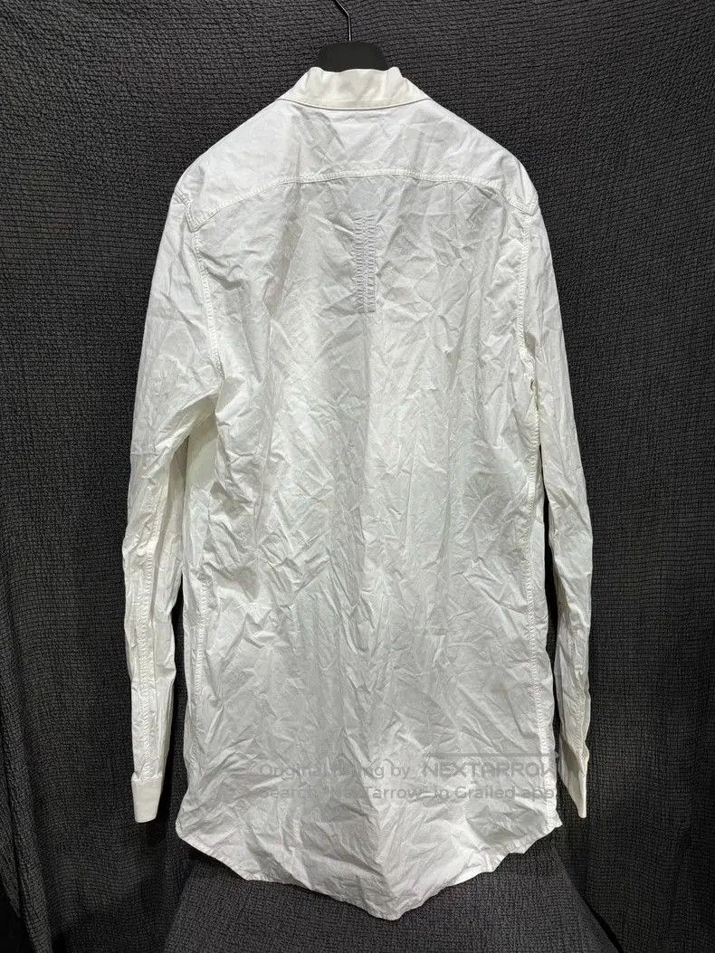 Rick Owens Rick Owens 15fw Collarless White Shirt . Size US L / EU 52-54 / 3 - 6 Thumbnail