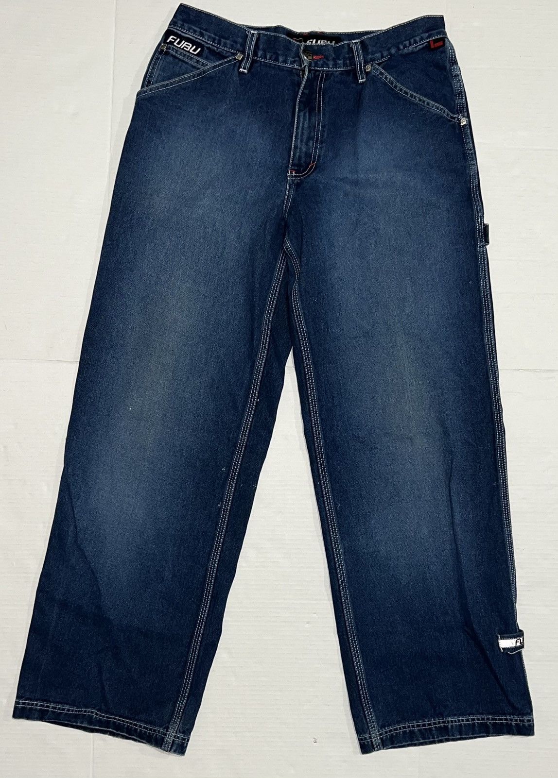 Fubu Vintage Fubu Collection Carpenter Jeans Women W13/14 Y2k Size 32" / US 10 / IT 46 - 3 Thumbnail