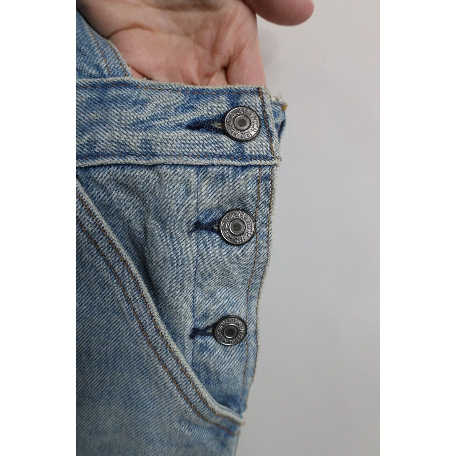 Abercrombie & Fitch × Vintage Deadstock Y2K Abercrombie & Fitch Denim Overalls Dress Size XL / US 12-14 / IT 48-50 - 7 Thumbnail