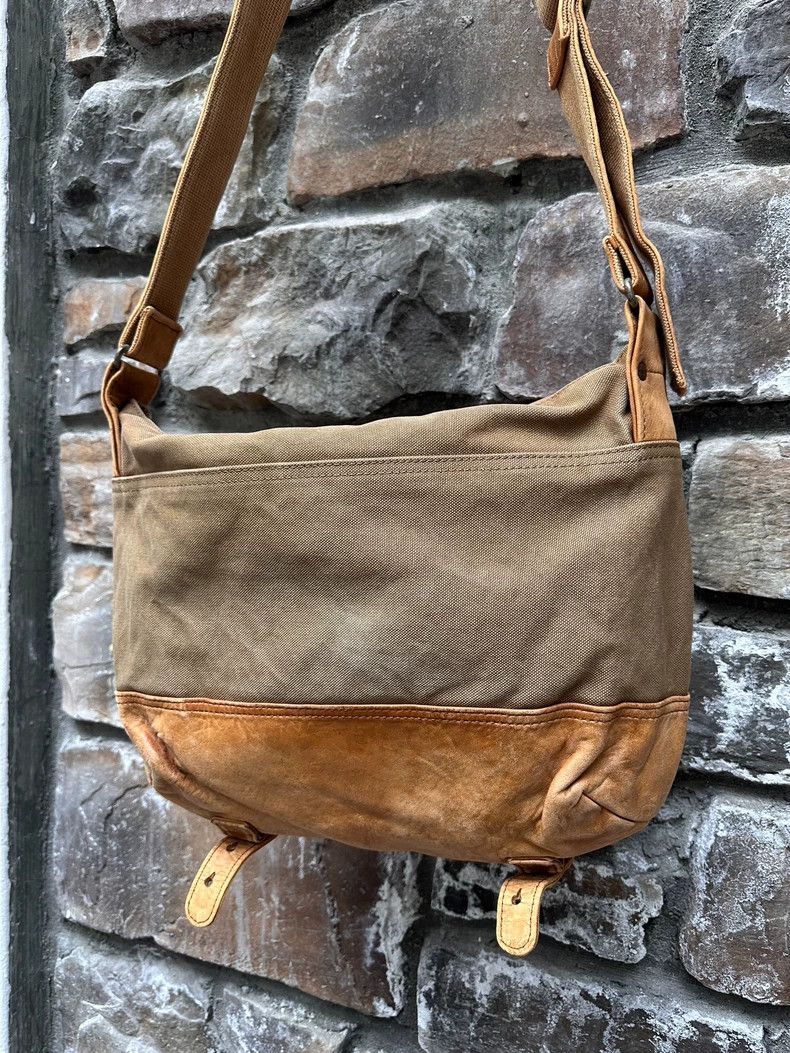 Yohji Yamamoto Yohji Yamamoto Early cowhide canvas patchwork briefcase mes Size ONE SIZE - 4 Thumbnail