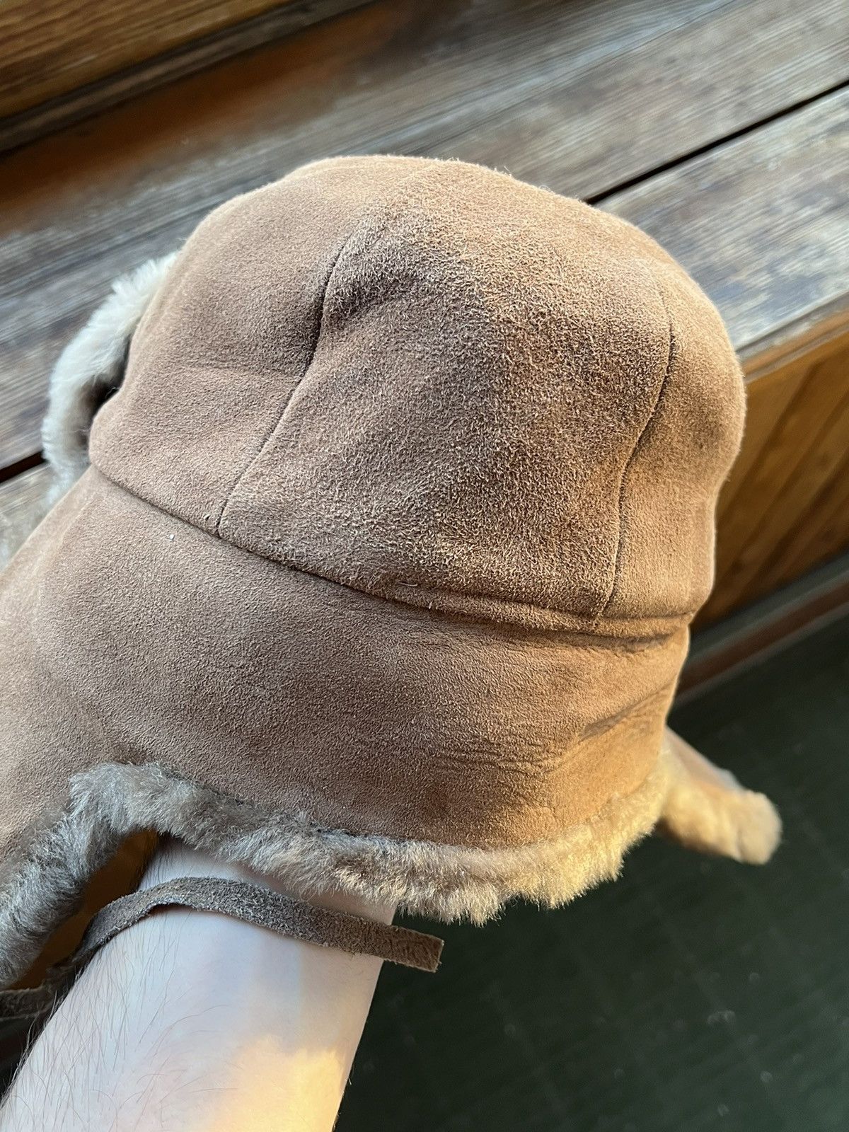 Leather Vintage Ushanka CRAMBES Y2K Leather Trapper Hat Rare Size ONE SIZE - 20 Thumbnail