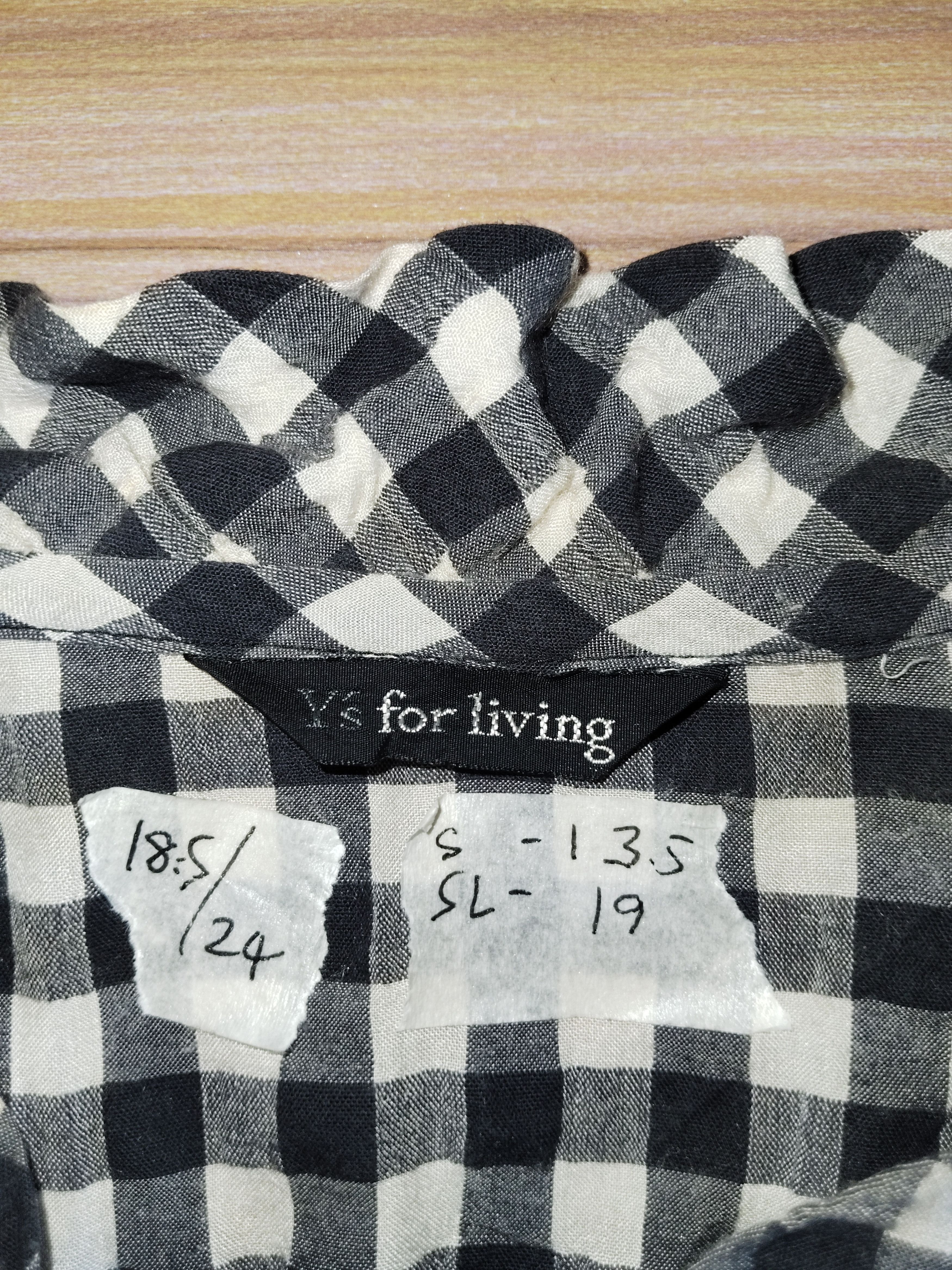 Y's Y's For Living Tartan Blouse (YOHJI YAMAMOTO ) Size S / US 4 / IT 40 - 2 Thumbnail