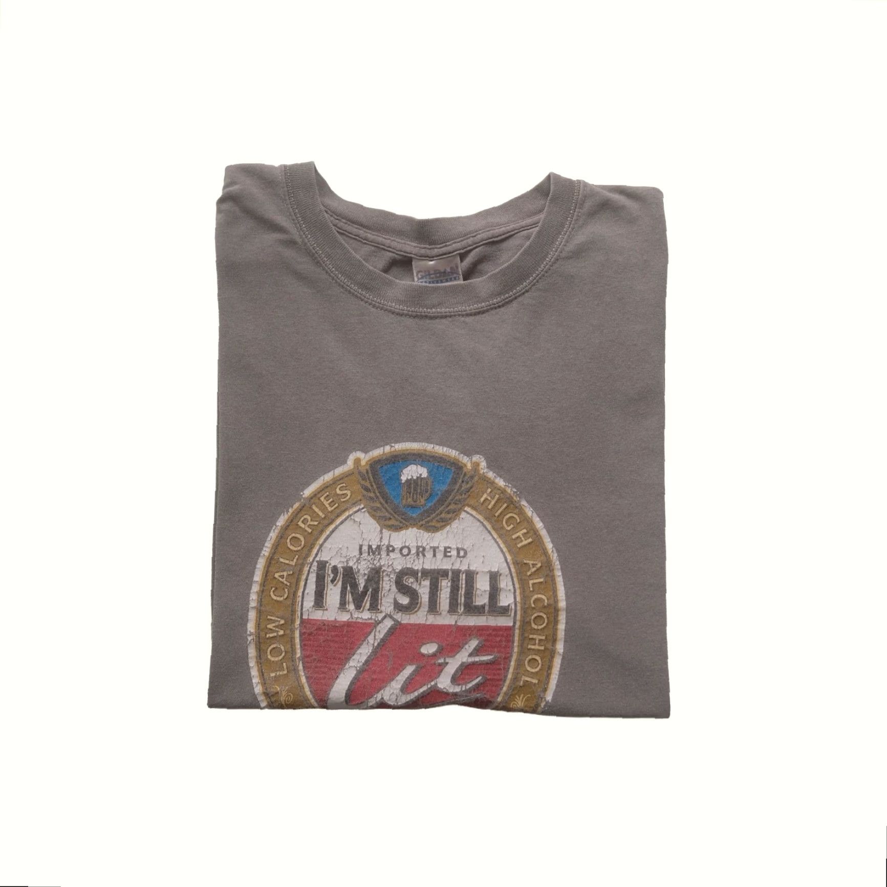 Gildan VINTAGE Amstel Beer Gildan 2XL T-Shirt Brown Graphic 90s Y2K Funny Im Still Lit Mens Shirt Size US XXL / EU 58 / 5 - 2 Thumbnail