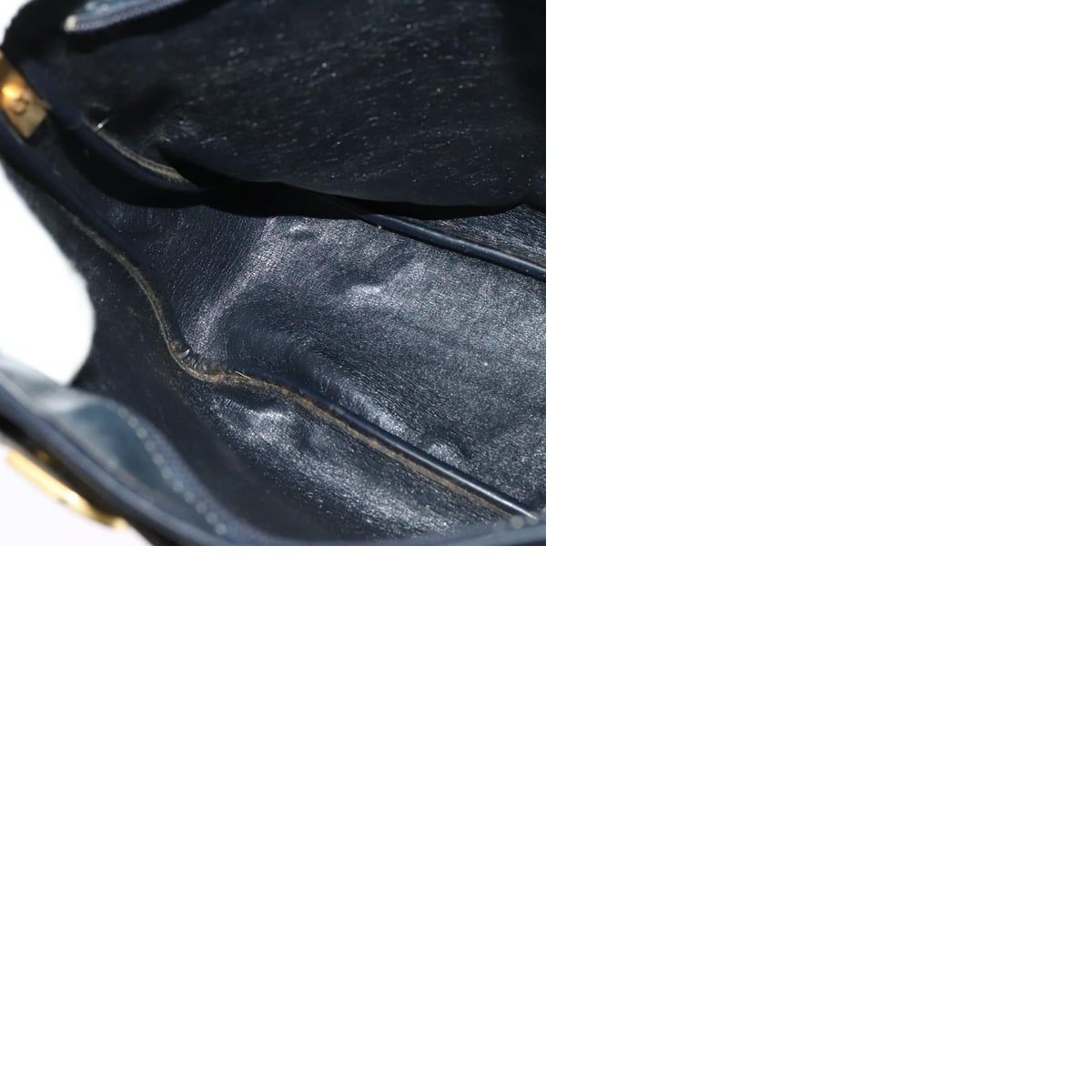 Dior DIOR Trotter Canvas Shoulder Bag Navy Gold Size ONE SIZE - 12 Thumbnail