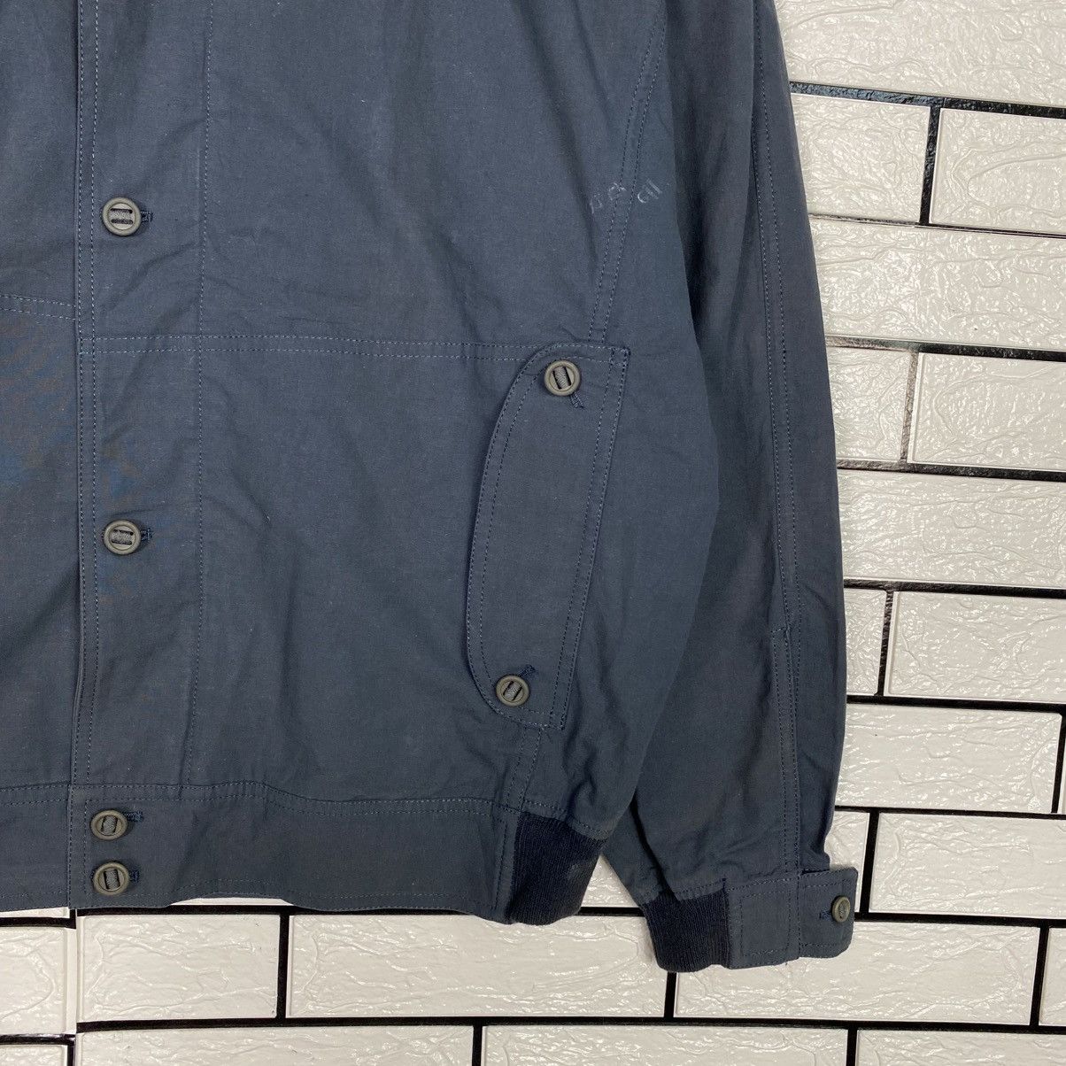 Japanese Brand 📌Vintage Bomber Jacket Fly Cacharel Bondage Design Size US L / EU 52-54 / 3 - 6 Thumbnail