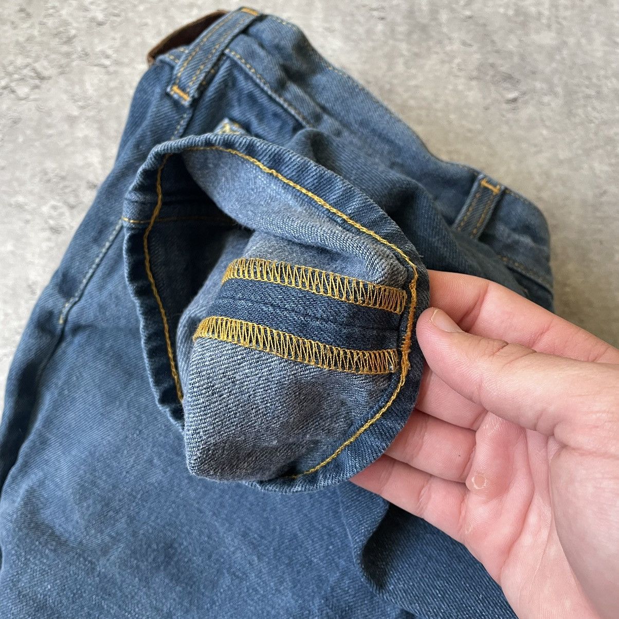 Lee × Vivienne Westwood Vintage LeeXViviene Weastwood Low Crotch Pants Pocket Logo Size US 34 / EU 50 - 11 Thumbnail