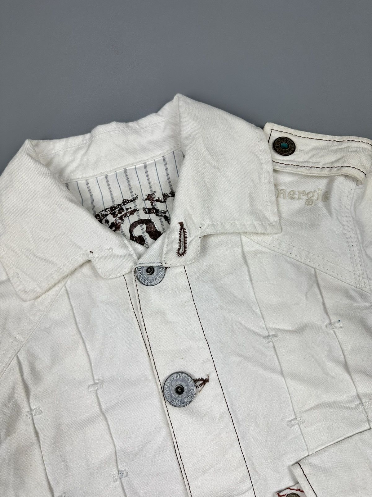 Designer Vintage Italian Designer Energie Denim Jacket Size US M / EU 48-50 / 2 - 8 Thumbnail