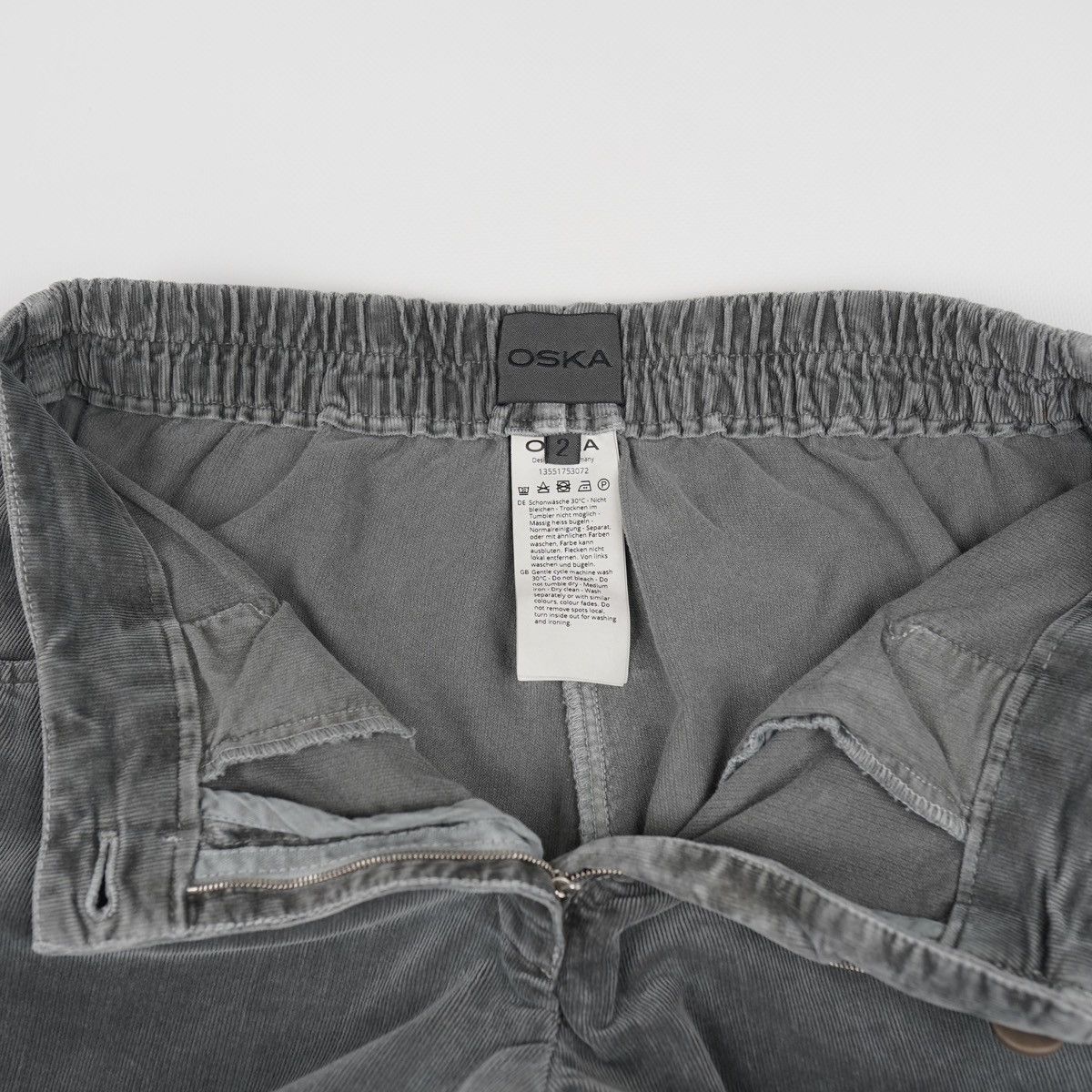 OSKA Oska Corduroy Velvet Pants Trousers Gray Size 30" / US 8 / IT 44 - 10 Thumbnail