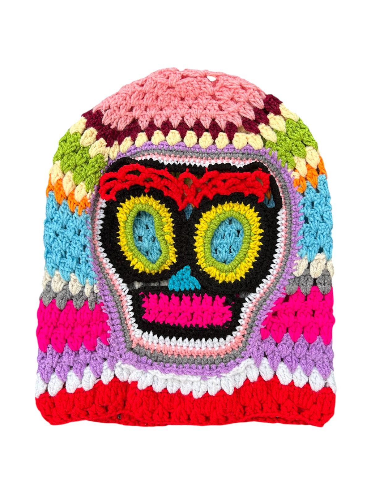 Japanese Brand Rare Crochet Knitted Handmade Balaclava Japanese Style Size ONE SIZE - 1 Thumbnail