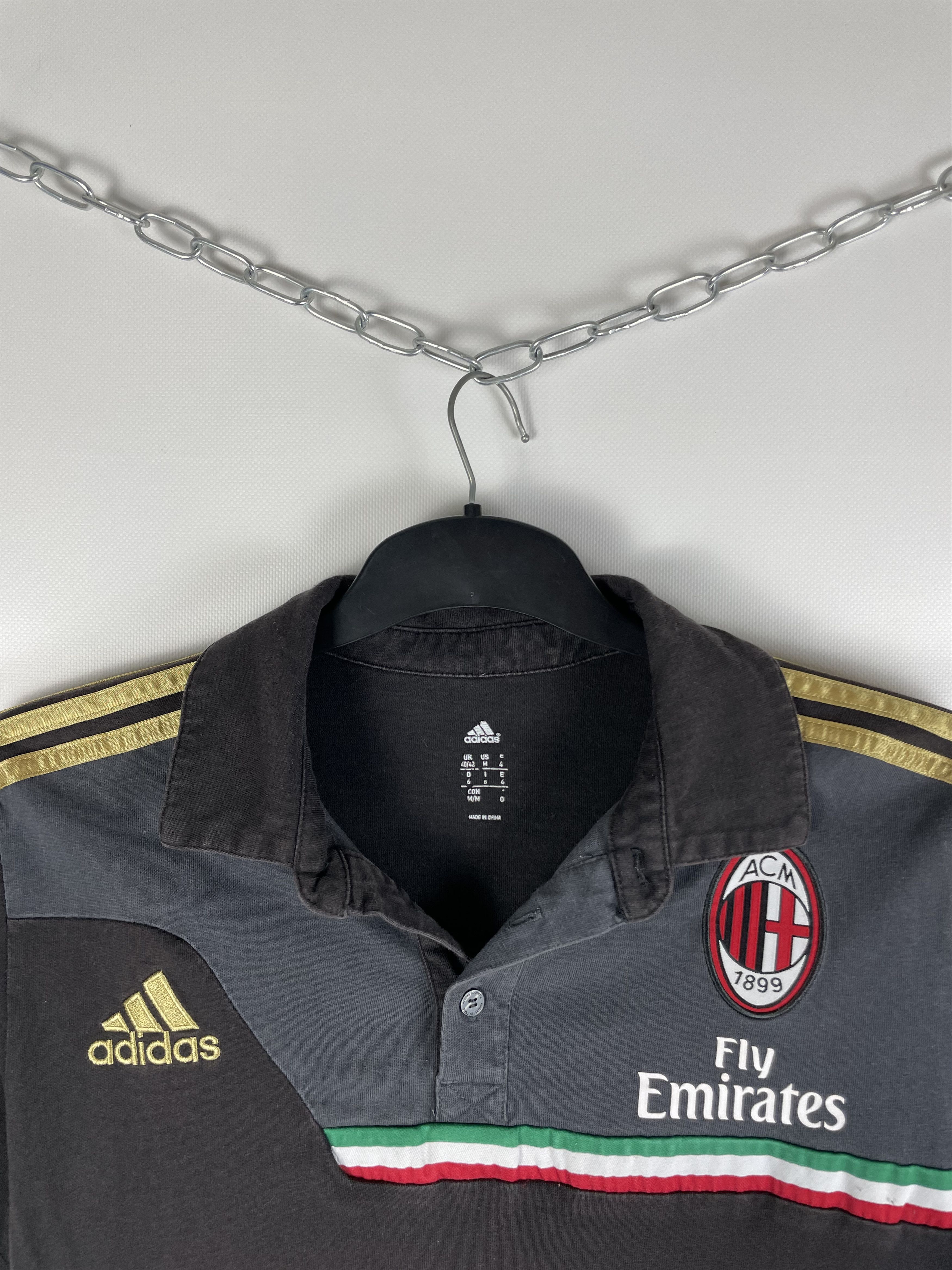 Adidas Vintage adidas AC Milan soccer polo Size US M / EU 48-50 / 2 - 3 Thumbnail