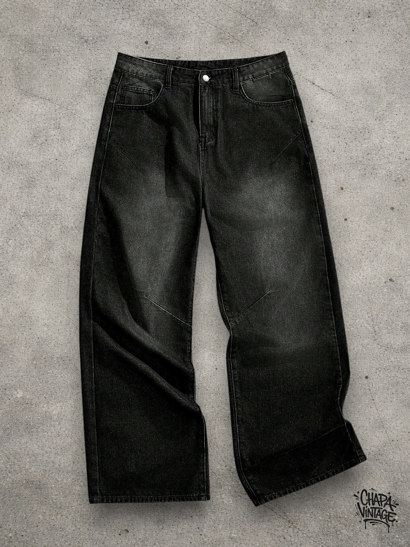 Japanese Brand Washed dark gray jeans Size US 32 / EU 48 - 2 Thumbnail