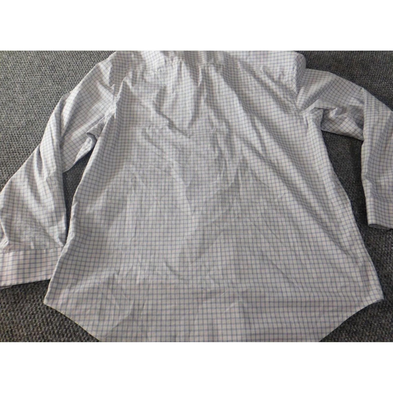 Old Navy Old Navy Mens Shirt 2XL Blue Plaid Slim Fit Button-Up Non-Iron Long Sleeve Size US XXL / EU 58 / 5 - 5 Thumbnail