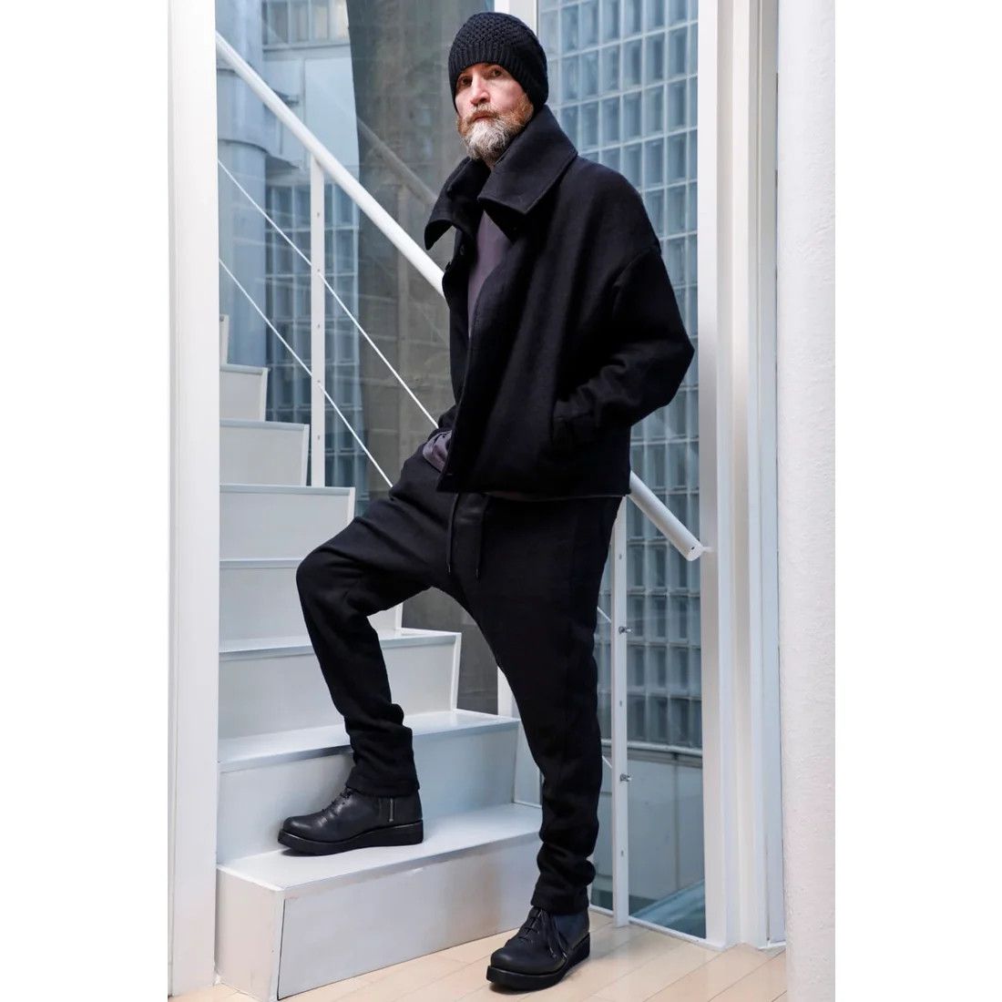 Devoa BNWT - Easy pants Wool and Linen（BLACK） Size US 34 / EU 50 - 11 Thumbnail