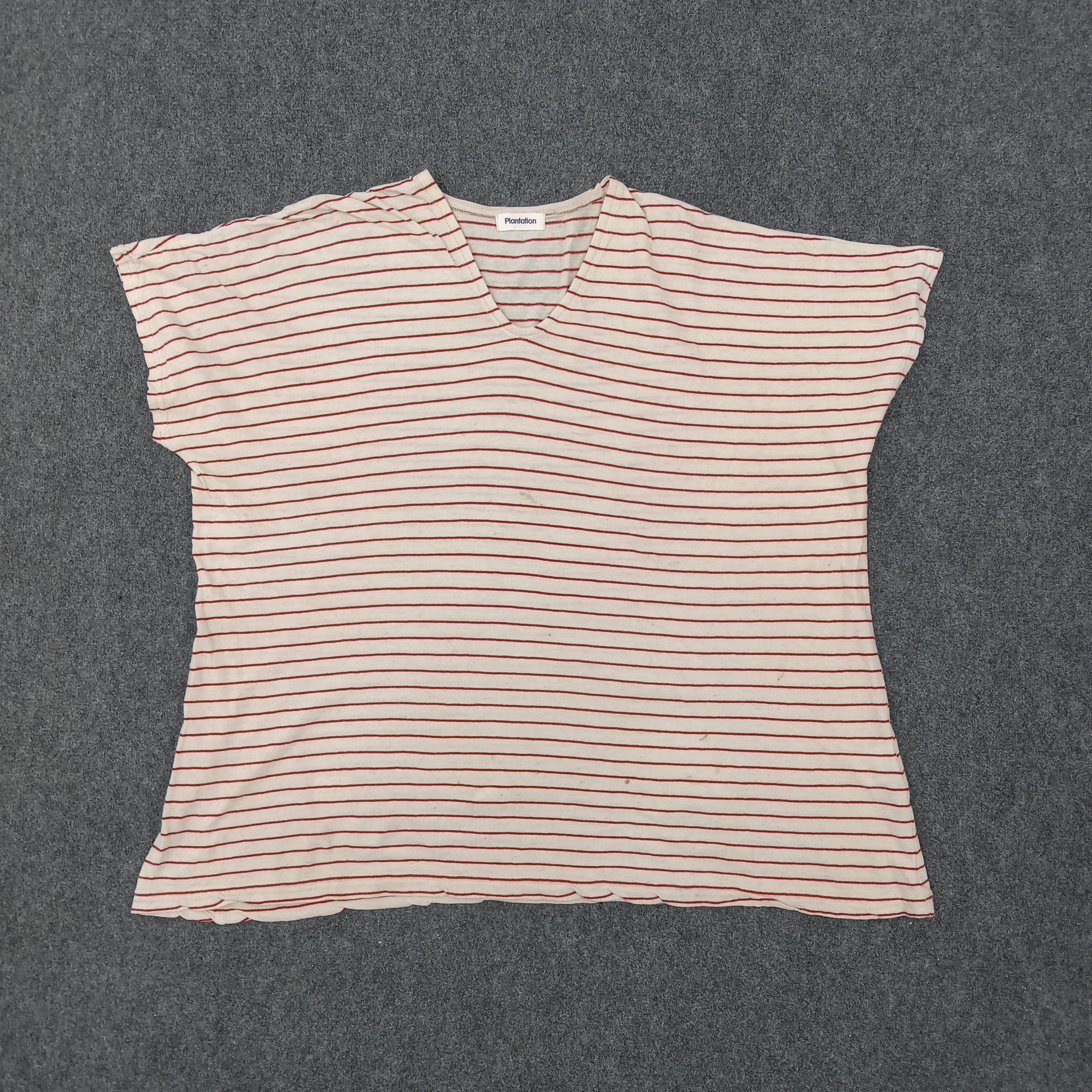 Issey Miyake × Japanese Brand × Vintage Plantation by Issey Miyake Japanese Stripe Tshirt Size M / US 6-8 / IT 42-44 - 1 Thumbnail