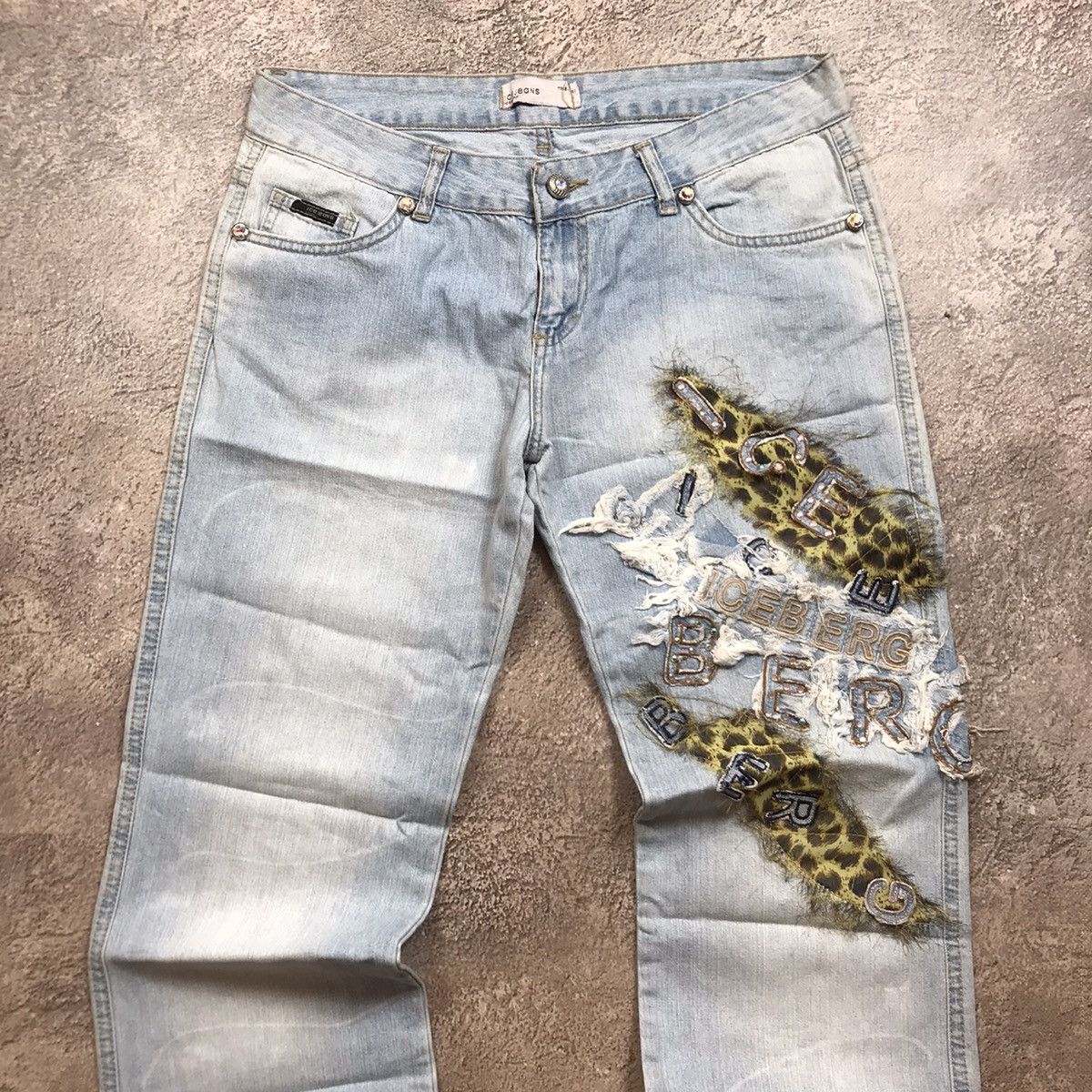 Vintage Vintage Iceberg Distressed Baggy Jeans Japanese 90s Grunge 3 Size 31" - 3 Thumbnail