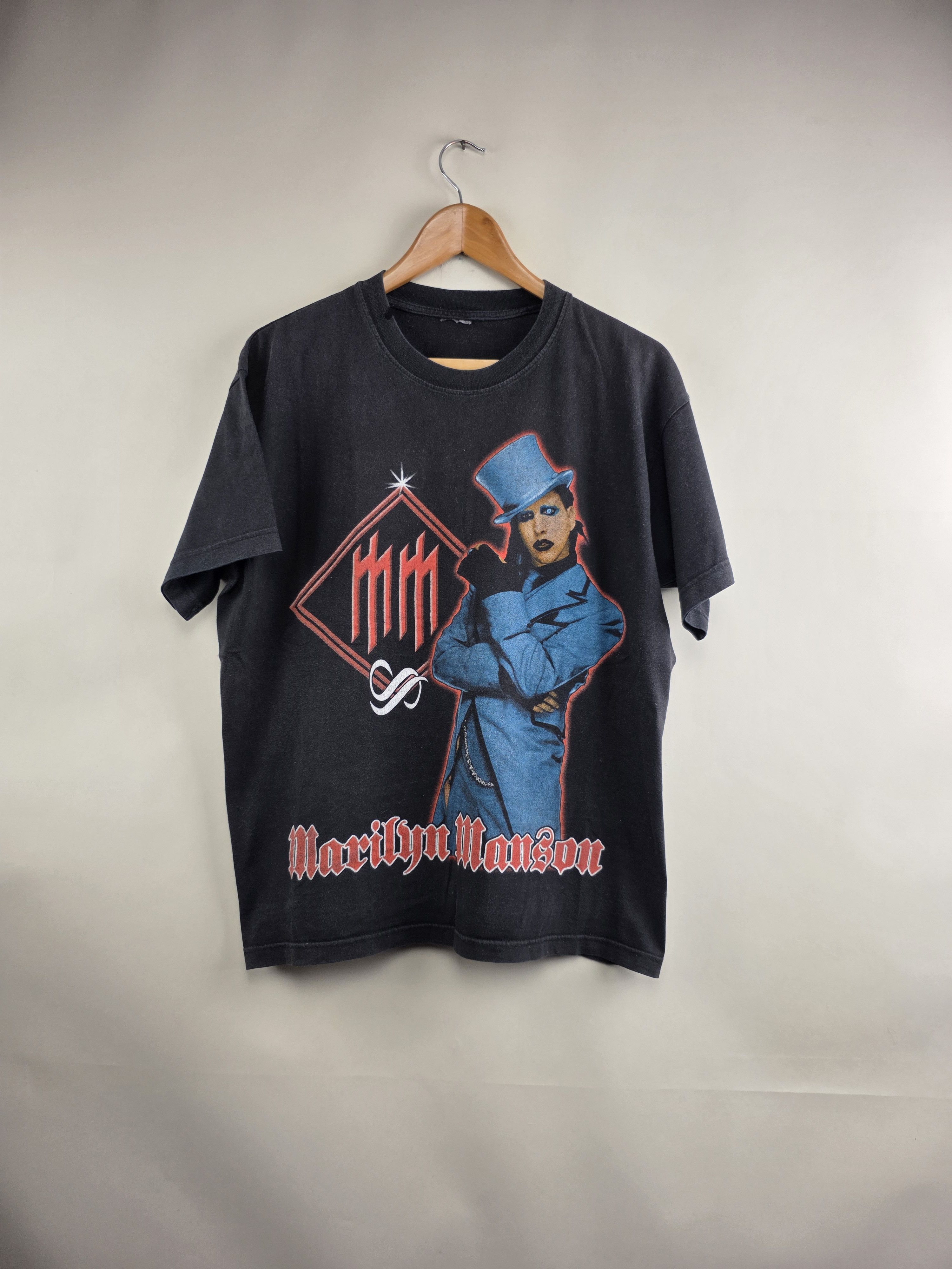 Marilyn Manson 2000 Marilyn Manson Vintage T shirt L 22" 26" Size US L / EU 52-54 / 3 - 1 Thumbnail