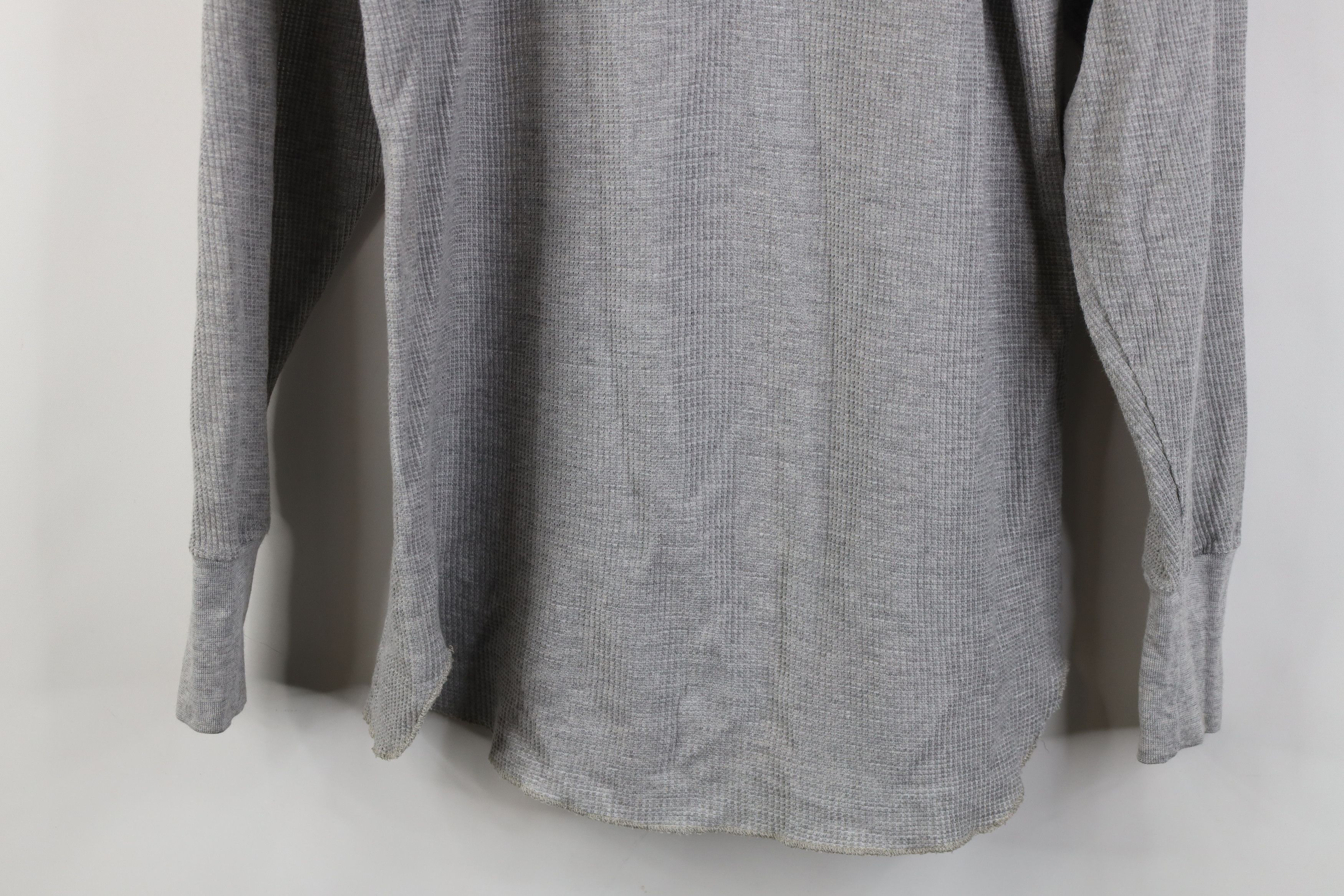Vintage Vintage 90s Streetwear Waffle Knit Long Sleeve T-Shirt Size US XXL / EU 58 / 5 - 11 Thumbnail