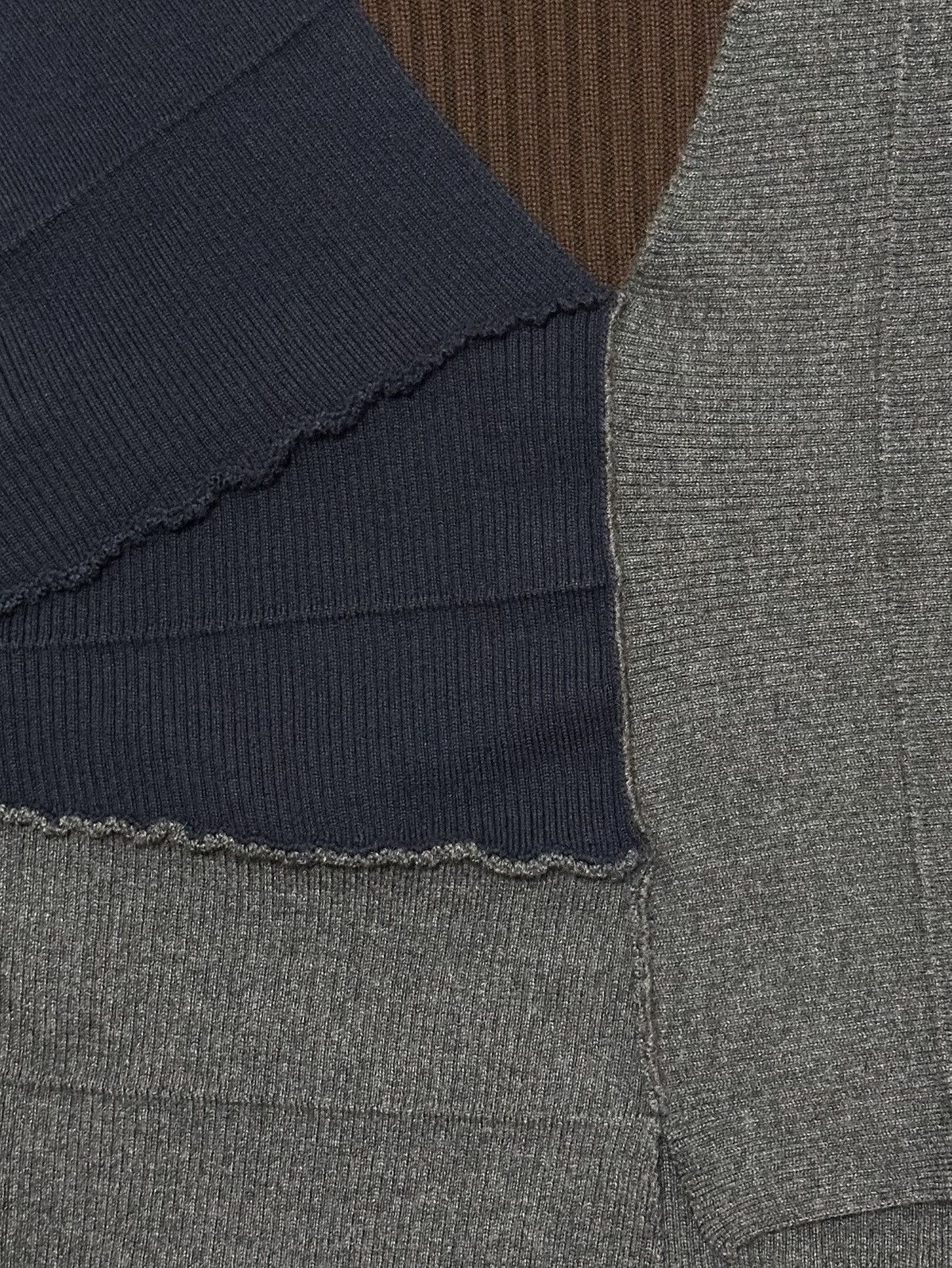 Dries Van Noten DRIES VAN NOTEN F/W 2023 Deconstructed Patchwork Sweater Size S / US 4 / IT 40 - 4 Thumbnail