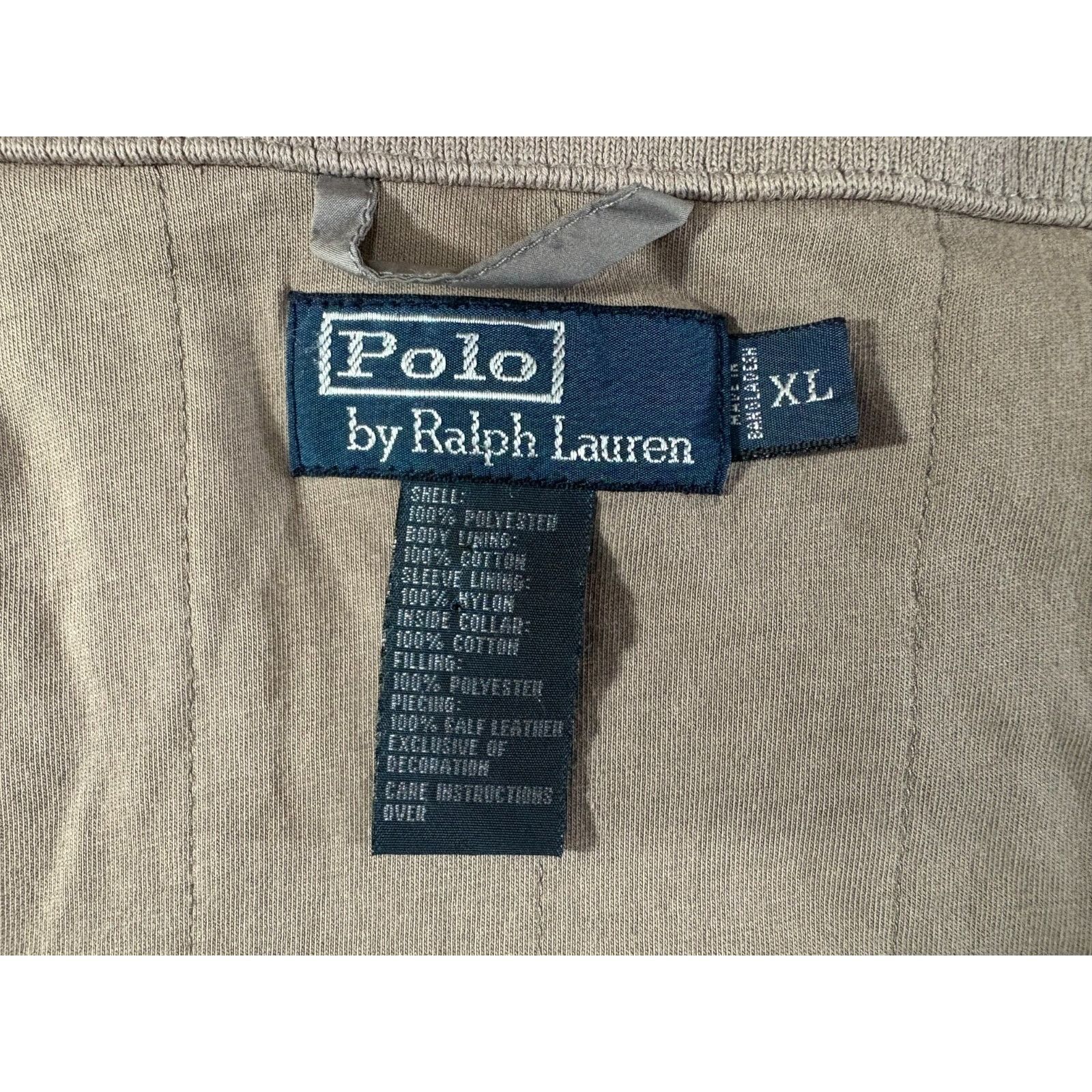 Polo Ralph Lauren Polo Ralph Lauren Quilted Calf Leather Trim Hideaway Hood Ja Size US XL / EU 56 / 4 - 2 Thumbnail