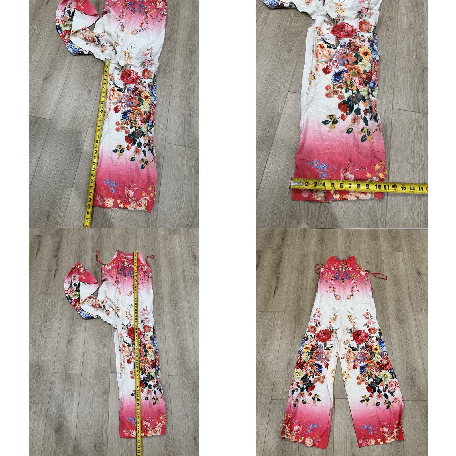 Anthropologie Anthropologie Jumpsuit Wide Leg Multicolor XS Womens FLAWS Size 26" / US 2 / IT 38 - 9 Thumbnail