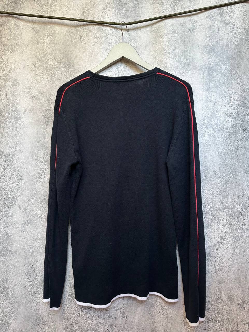 Armani Armani Jeans Vintage Sweater Navy Jumper Stripes Pullover Size US XL / EU 56 / 4 - 3 Thumbnail