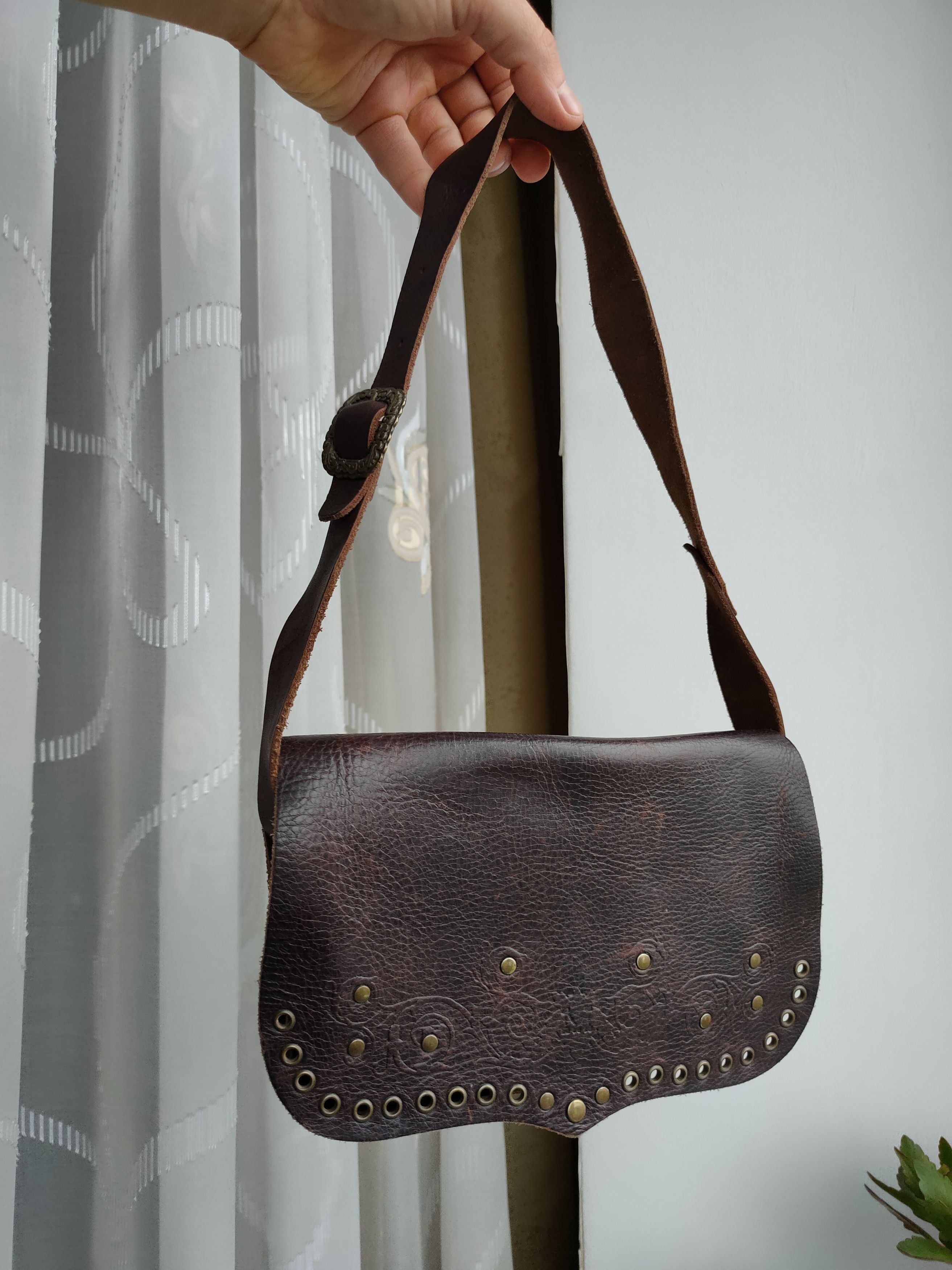 Mango Vintage leather Mango bag MNG handle bag women's bag Size ONE SIZE - 3 Thumbnail