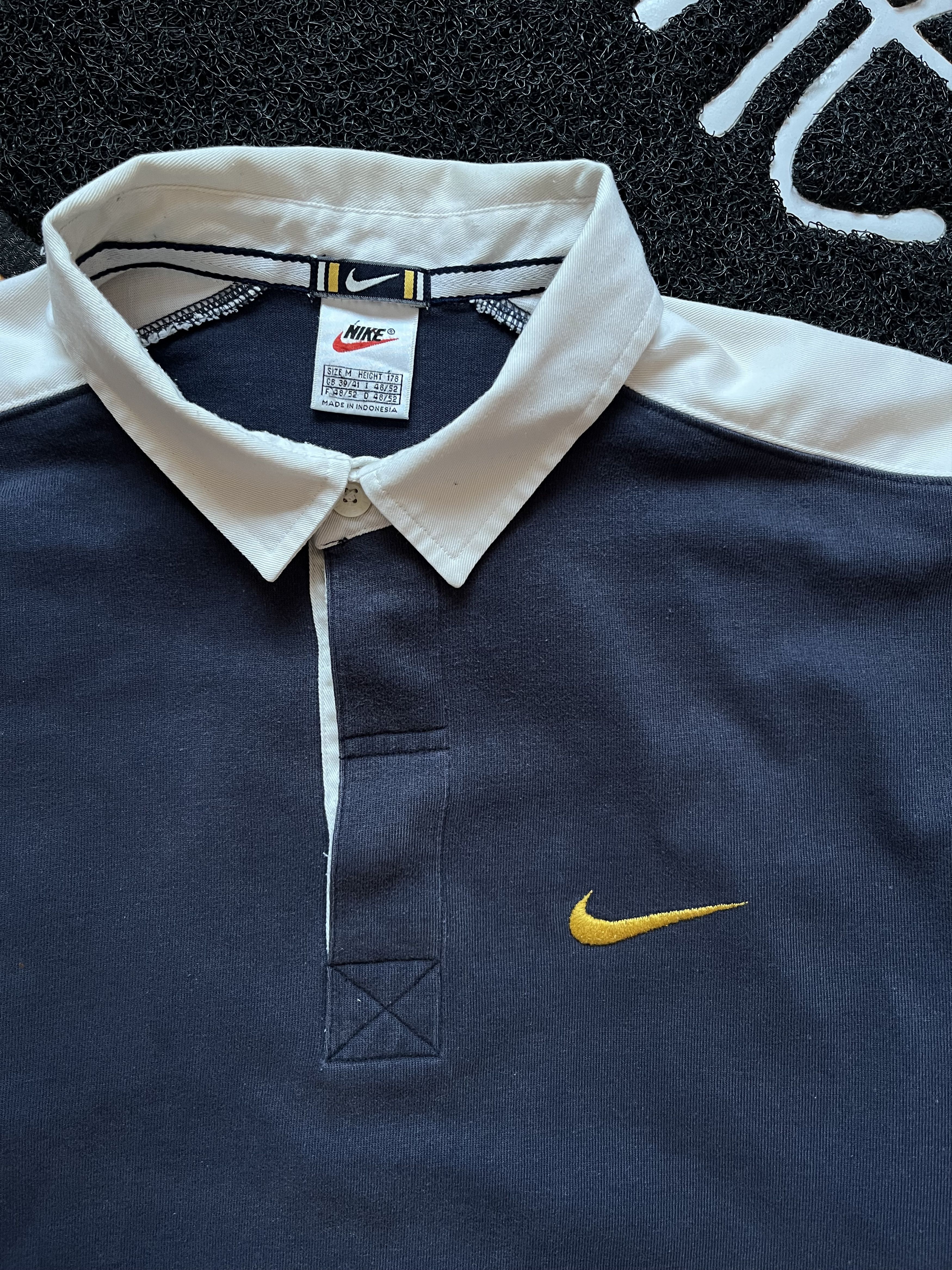 Nike Vintage Nike Streetwear Striped Rugby Longsleeve T-Shirt Size US M / EU 48-50 / 2 - 3 Thumbnail