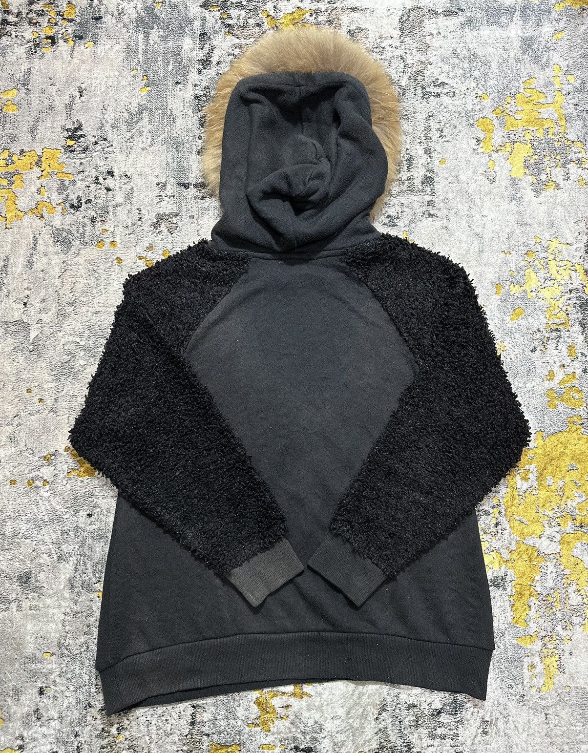 Japanese Brand CRAZY FADED CALL ME MAYBE SLEEVE MOHAIR FUR HOODIE LGB STYLE Size US M / EU 48-50 / 2 - 5 Thumbnail