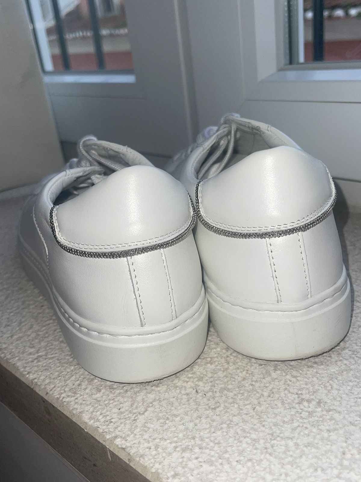 Fabiana Filippi Fabiana Filippi Round-Toe Lace-Up Sneakers. White Size US 9 / IT 39 - 3 Thumbnail