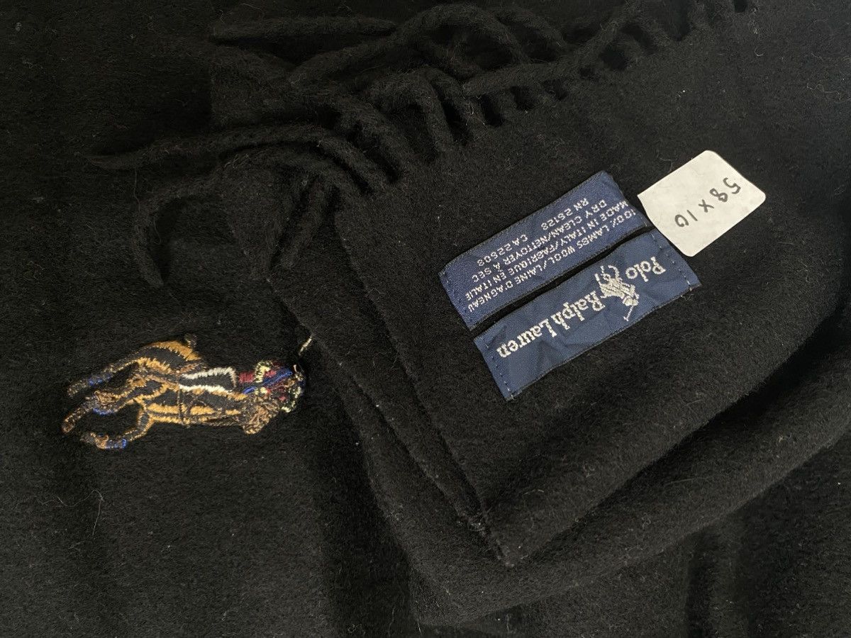 Polo Ralph Lauren Vintage POLO RALPH LAUREN embroidered muffler scarf Size ONE SIZE - 3 Thumbnail