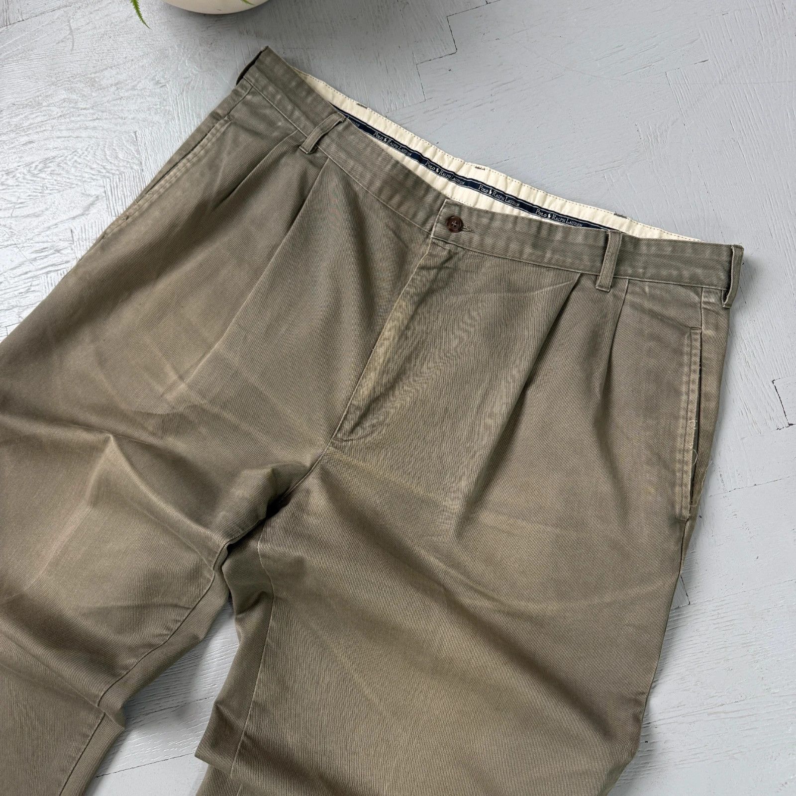 Polo Ralph Lauren Polo by Ralph Lauren Preppy Pleated Andrew Chino Pants Size US 40 / EU 56 - 3 Thumbnail