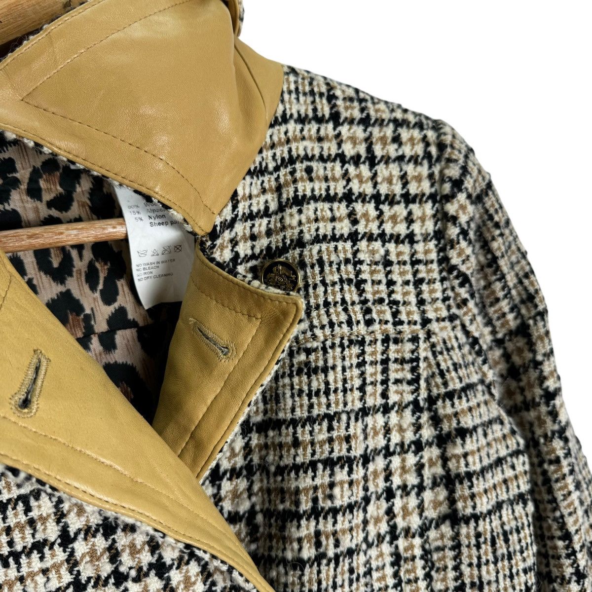 Dolce & Gabbana ☀️D&G SHEEP LEATHER PARTS TRENCH COAT JACKET Size S / US 4 / IT 40 - 5 Thumbnail
