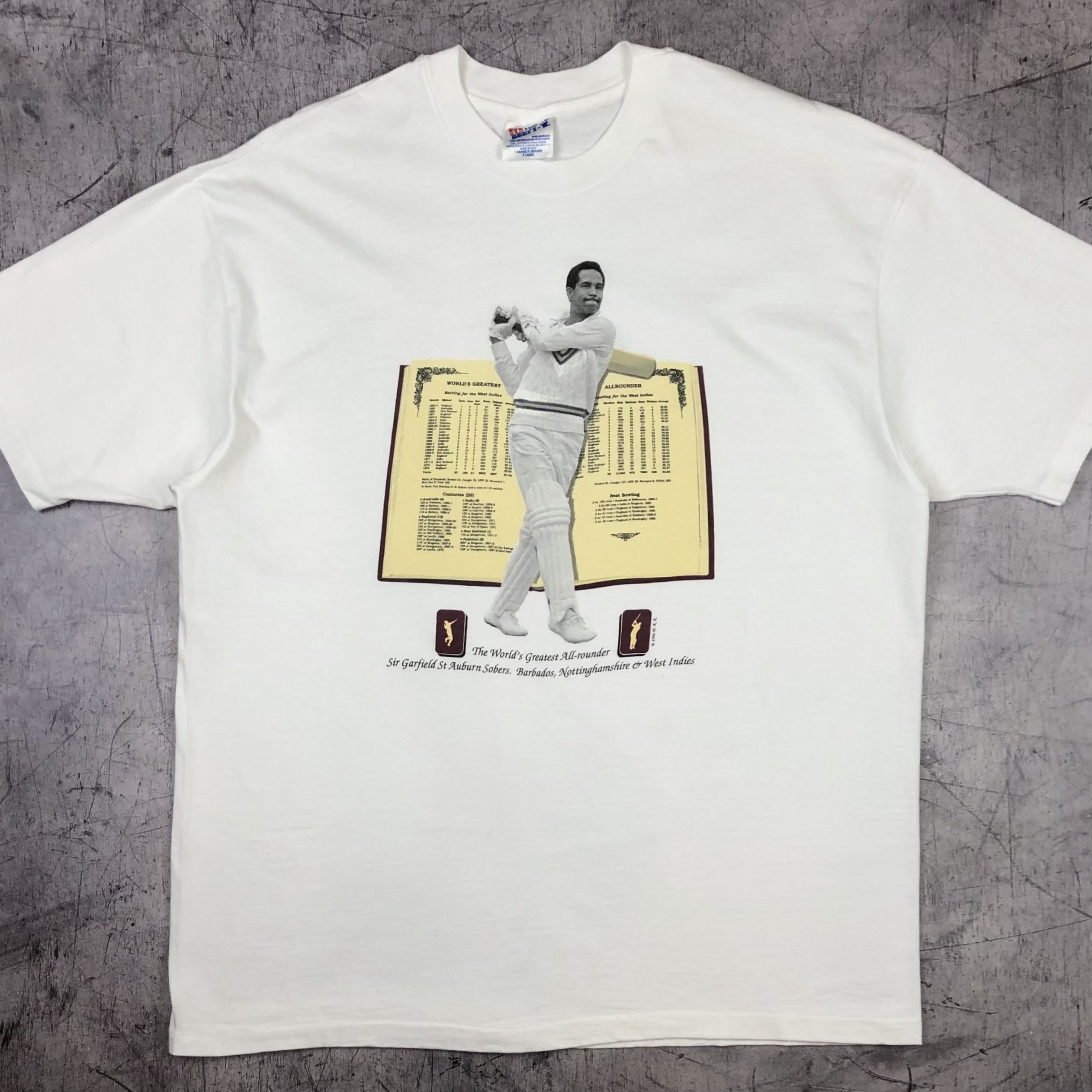 Cricket Worlds Greatest Allrounder 1994 Vintage Tee size XL