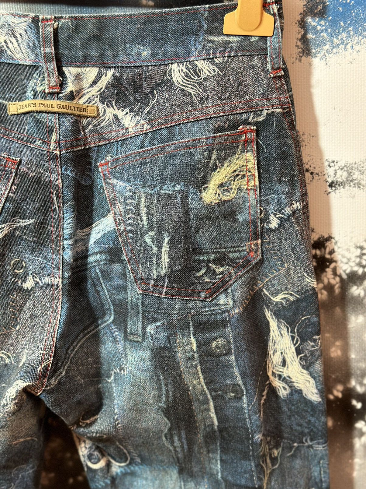 Japanese Brand × Jean Paul Gaultier 🩸RARE CRAZY🩸 Jean Paul Gaultier Insane Jeans Pants Size 27" / US 4 / IT 40 - 16 Thumbnail