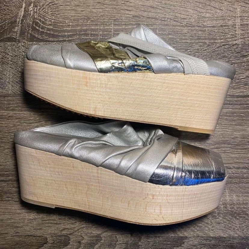 Rick Owens Rick Owens Draped Platform Clogs Size US 7 / IT 37 - 3 Thumbnail