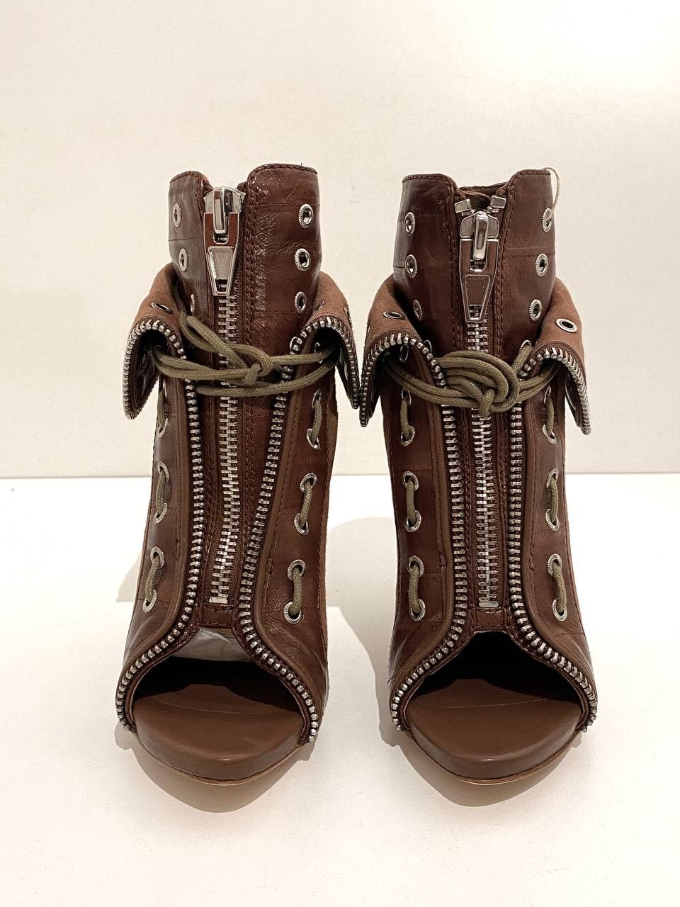 Alexander Wang Alexander Wang Freja Leather Runway Biker Boots Vintage Y2K Size US 5 / IT 35 - 7 Thumbnail