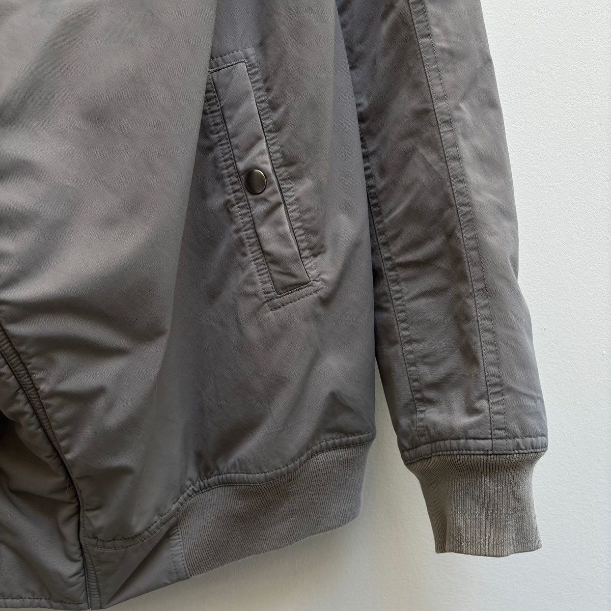 Rick Owens FW17 Rick Owens DRKSHDW High Neck Funnel Collar Bomber Size L / US 10 / IT 46 - 4 Thumbnail