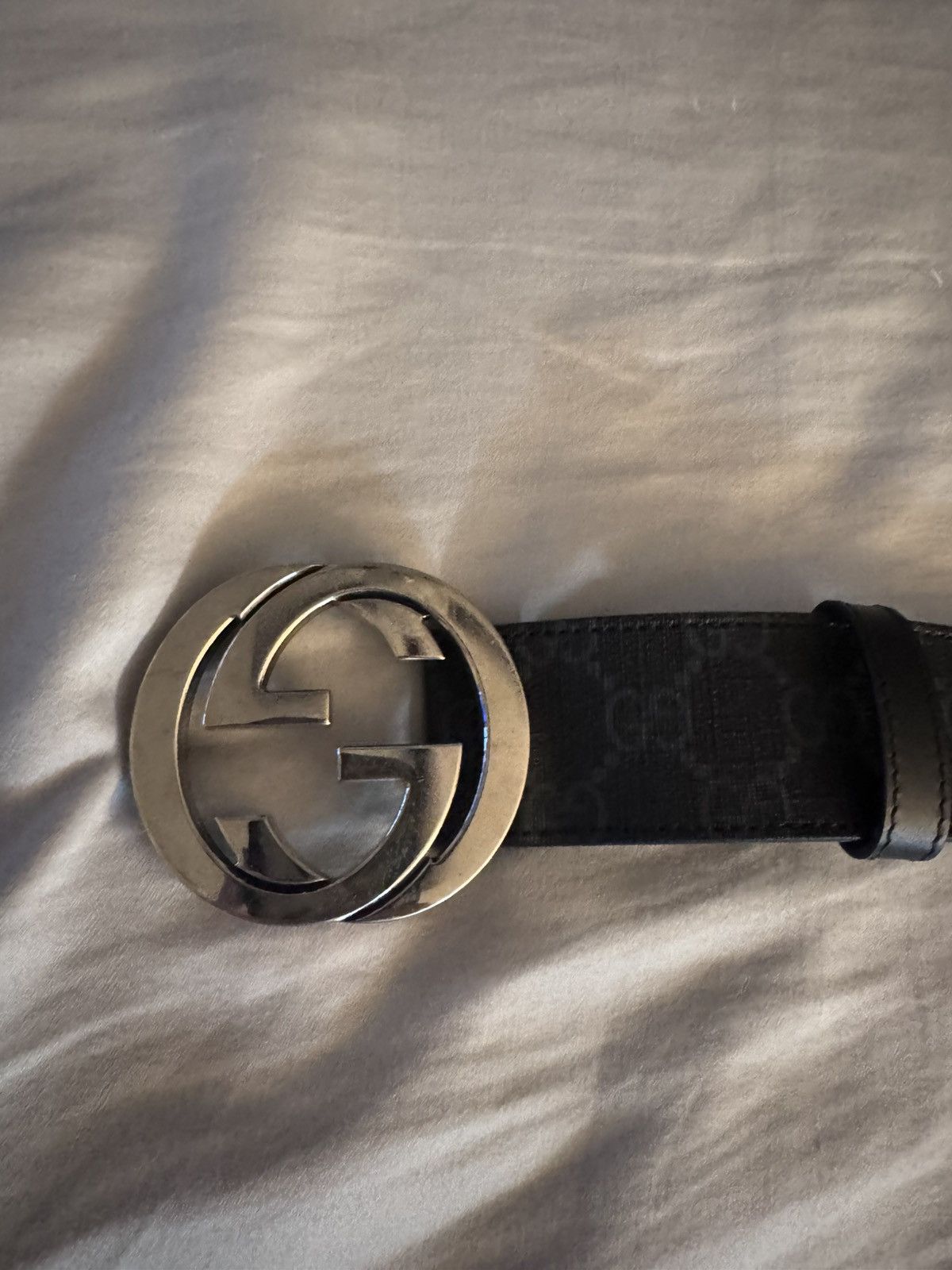 gucci black double G’s belt