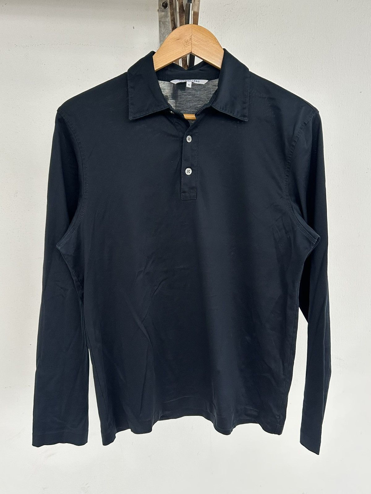 Helmut Lang Helmut Lang Japan Vintage Polo Long Sleeve Size US M / EU 48-50 / 2 - 1 Thumbnail