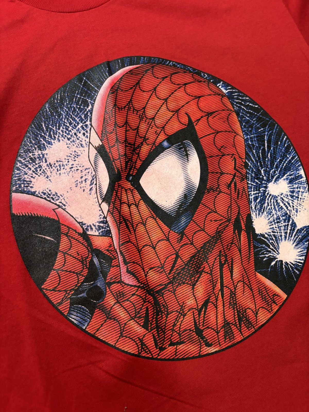 Marvel Comics × Vintage Vintage bootleg shirt Spiderman Size US XL / EU 56 / 4 - 2 Thumbnail