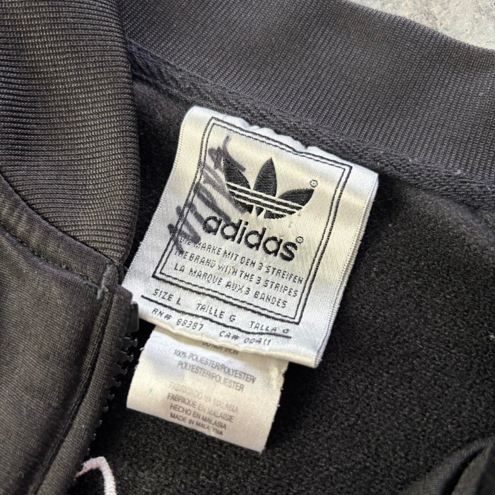 Adidas × Vintage Vintage 90s Adidas Track Suit Jacket Size US L / EU 52-54 / 3 - 3 Thumbnail